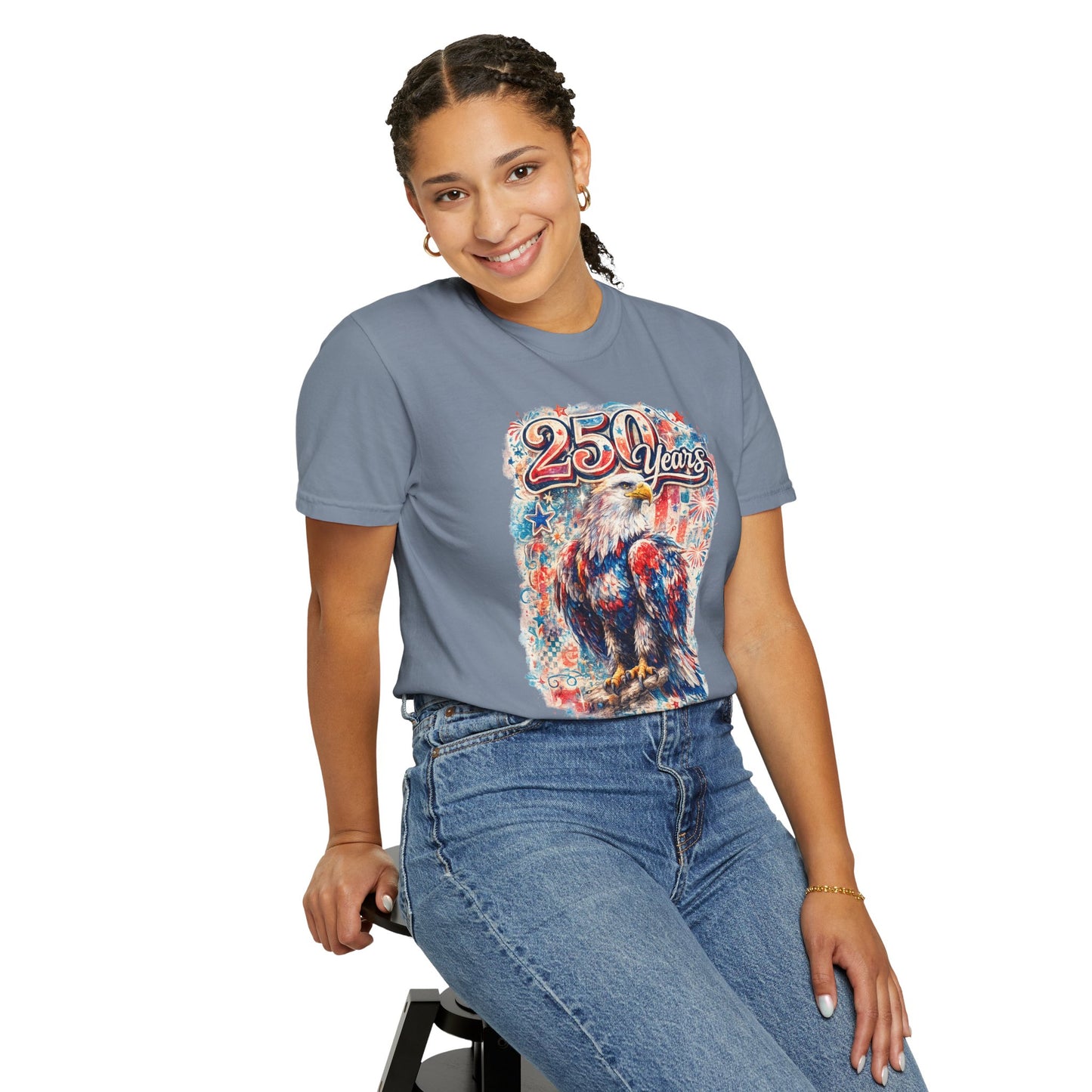 250 Years Eagle T-Shirt — Patriotic Anniversary Graphic Tee