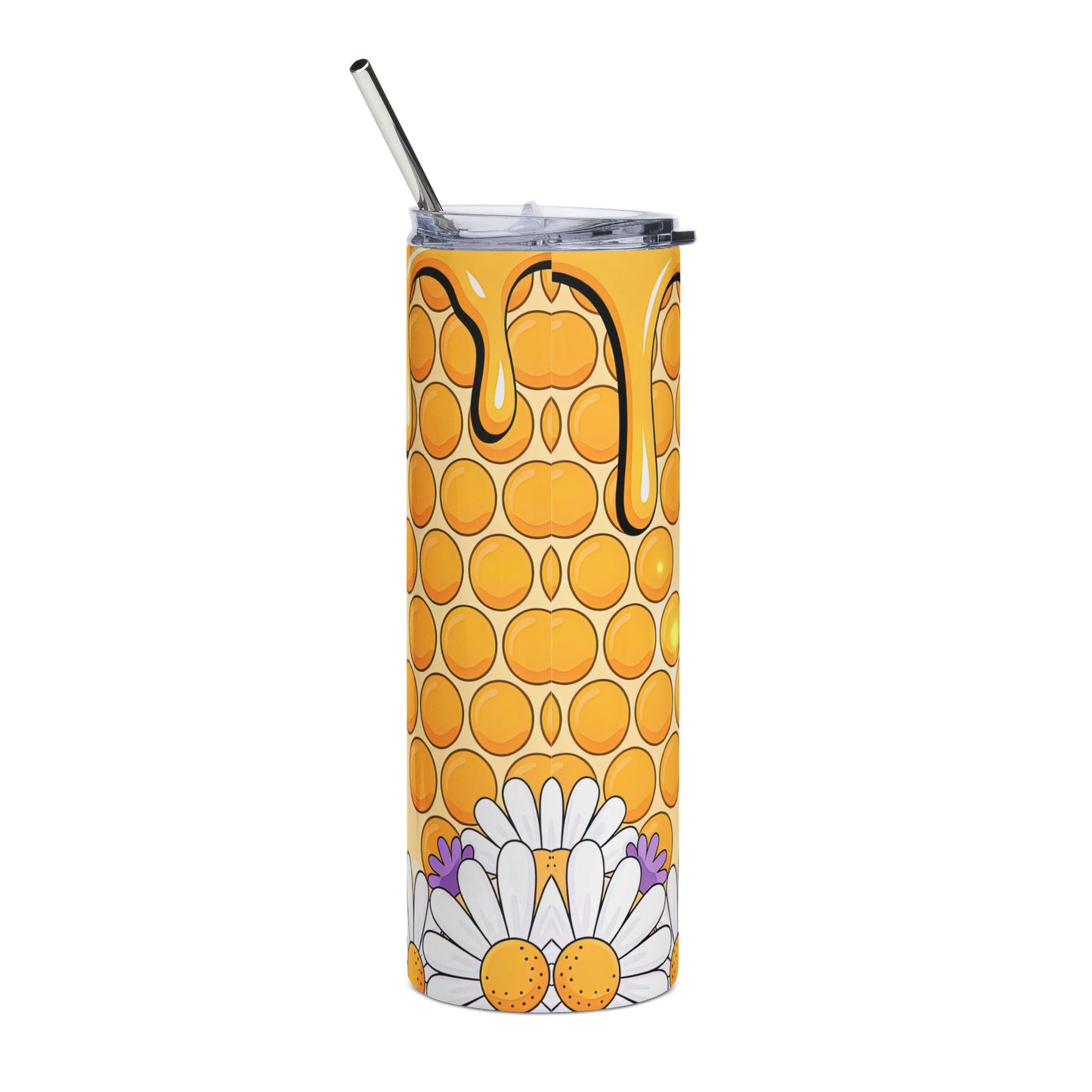 20oz Stainless Tumbler — “Kind Words Are Like Honey” Inspirational Quote Design