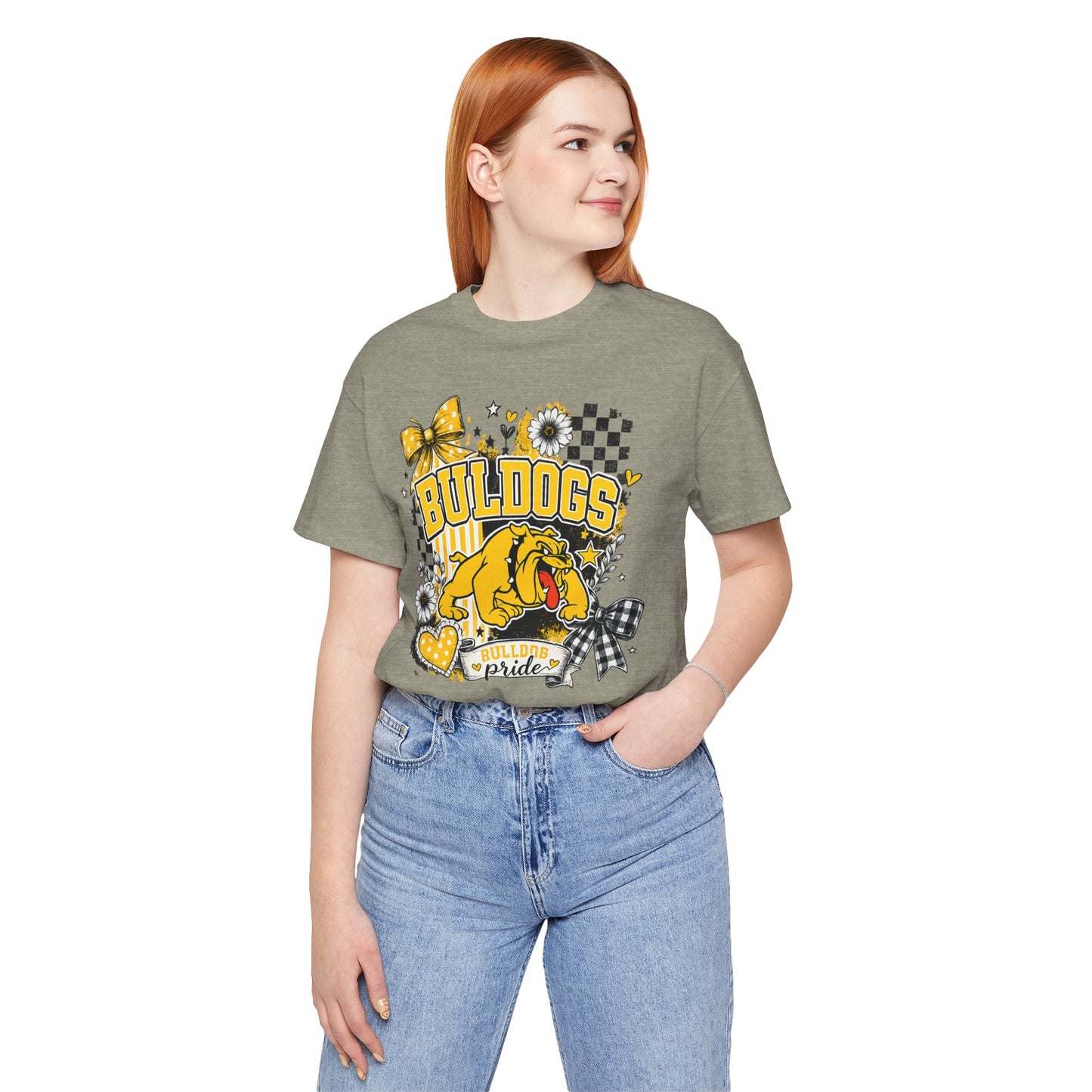 Bulldogs Pride T-Shirt – Yellow Mascot Graphic Tee