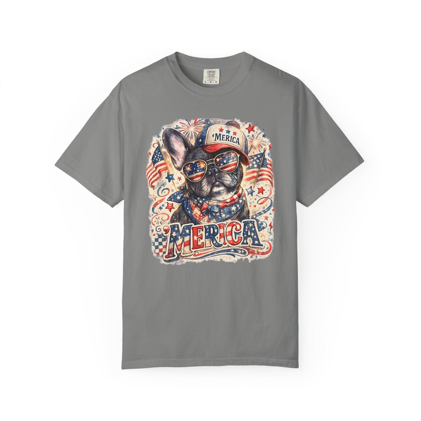 'Merica Patriotic French Bulldog T-Shirt