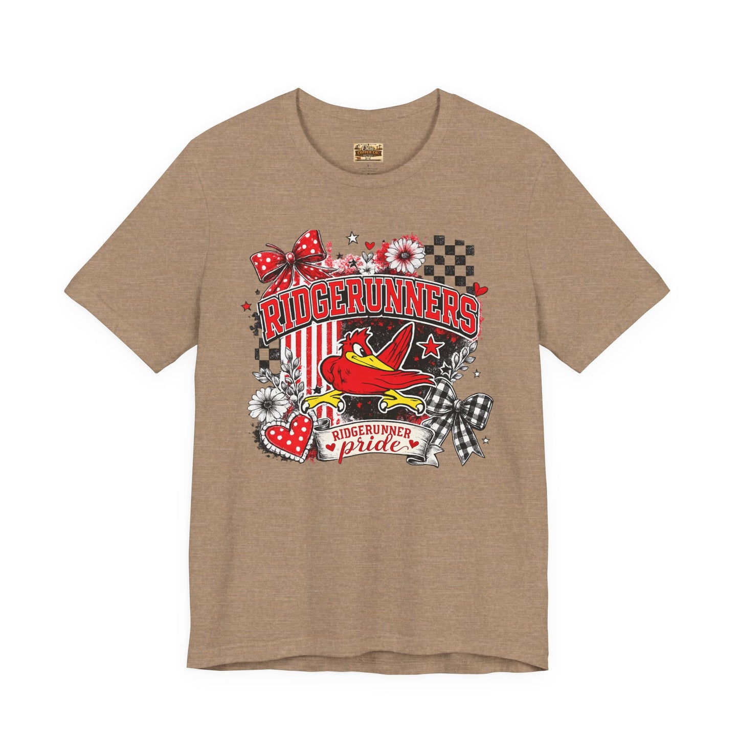 Ridgerunners Pride T-Shirt — School Mascot Red & Black Graphic Tee