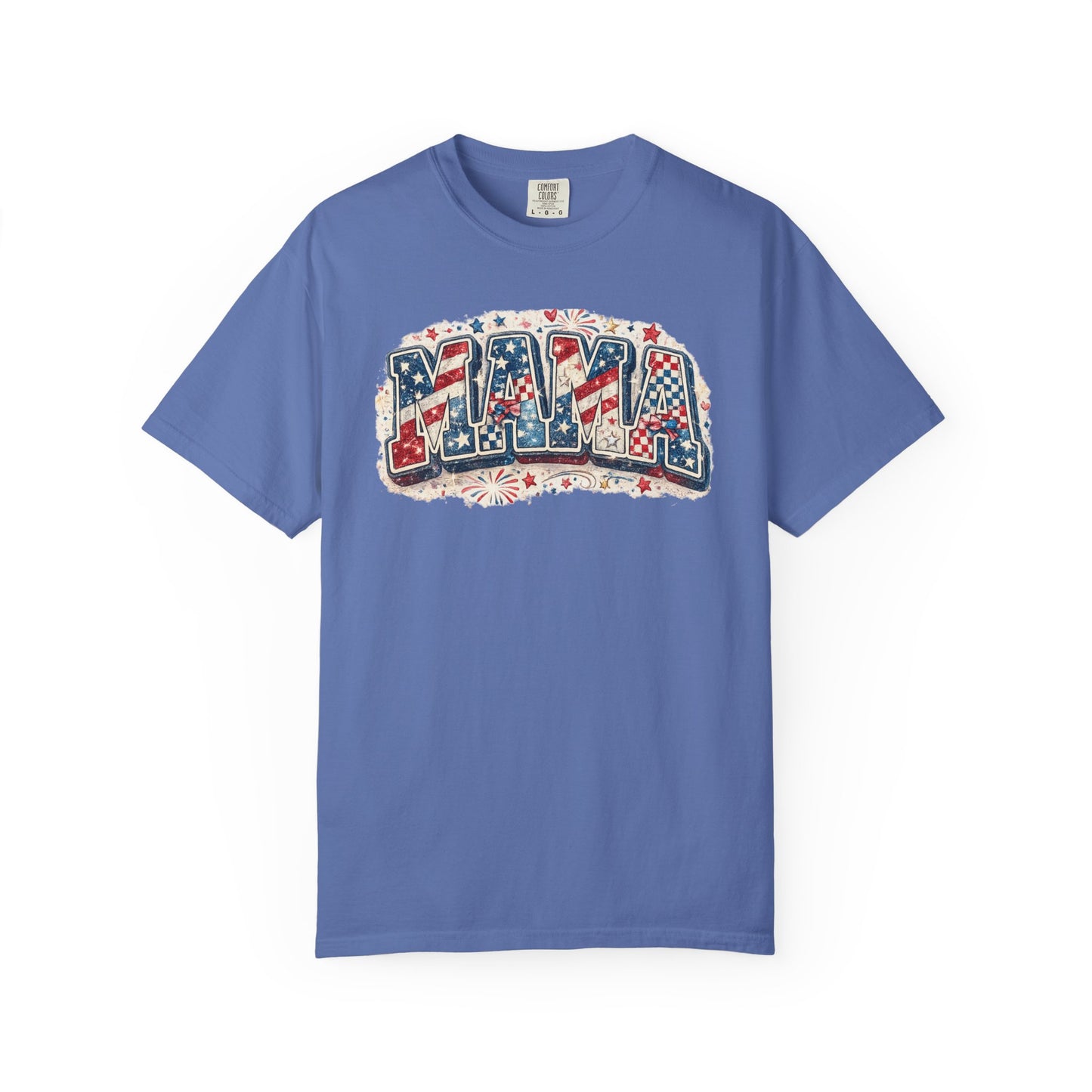 Mama Patriotic T-Shirt — Red White Blue Americana Graphic Tee