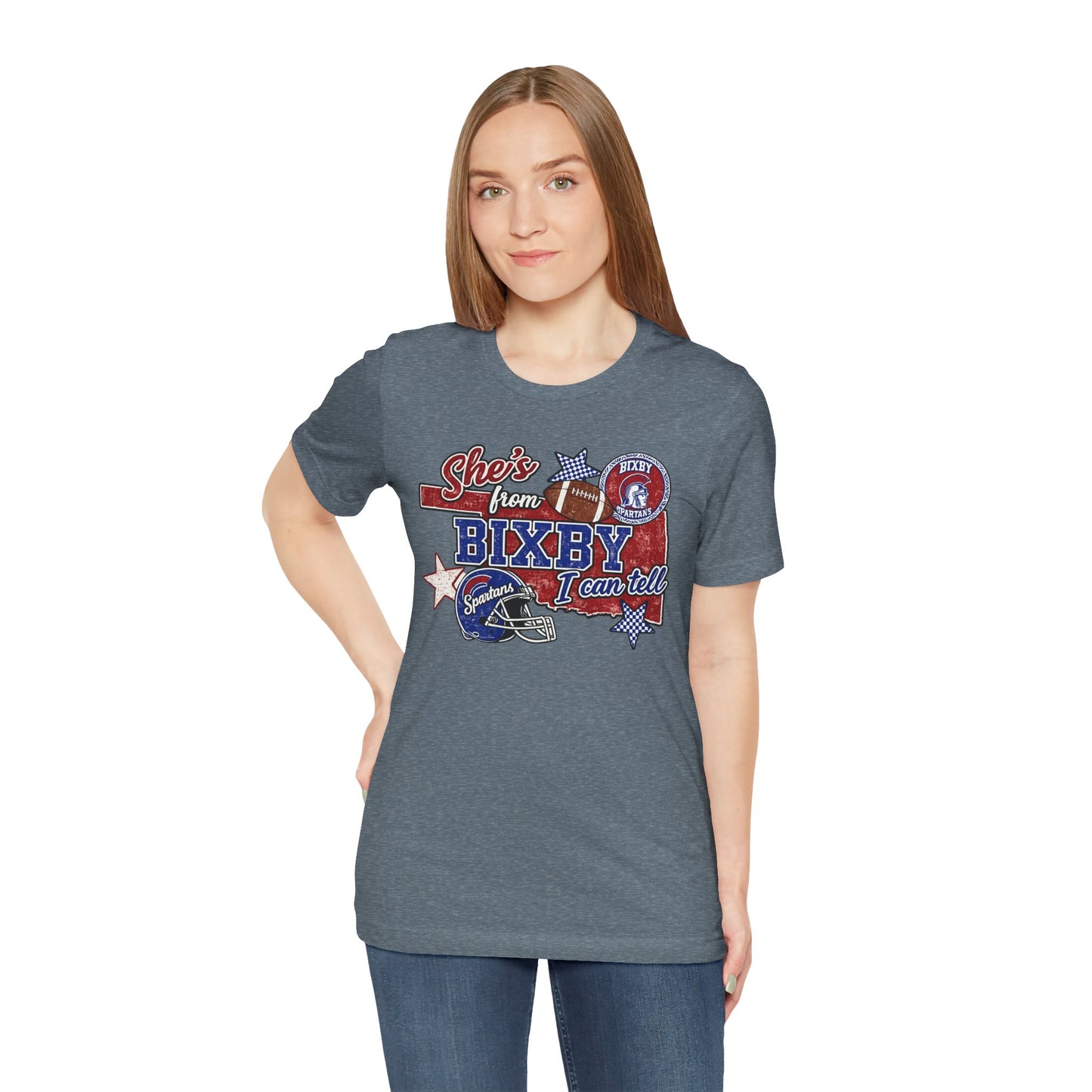 Bixby Football Tee — "She’s from Bixby I can tell" Vintage Team Shirt