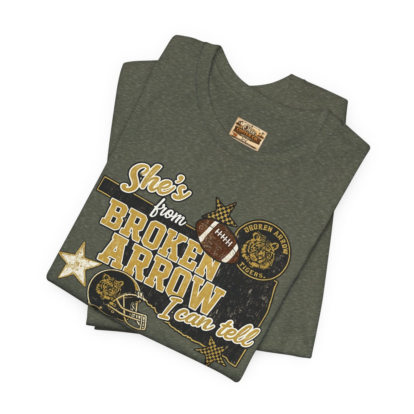 Broken Arrow Oklahoma Retro Graphic Tee — "Stars From Broken Arrow" Vintage Style T‑Shirt