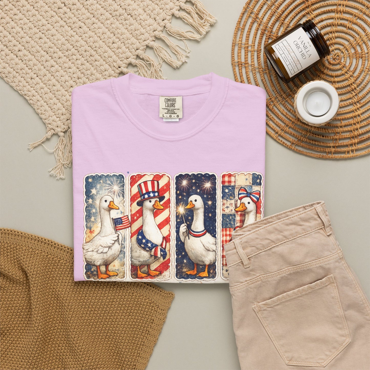 Patriotic Goose T-Shirt — "Just a patriotic goose" Americana Tee