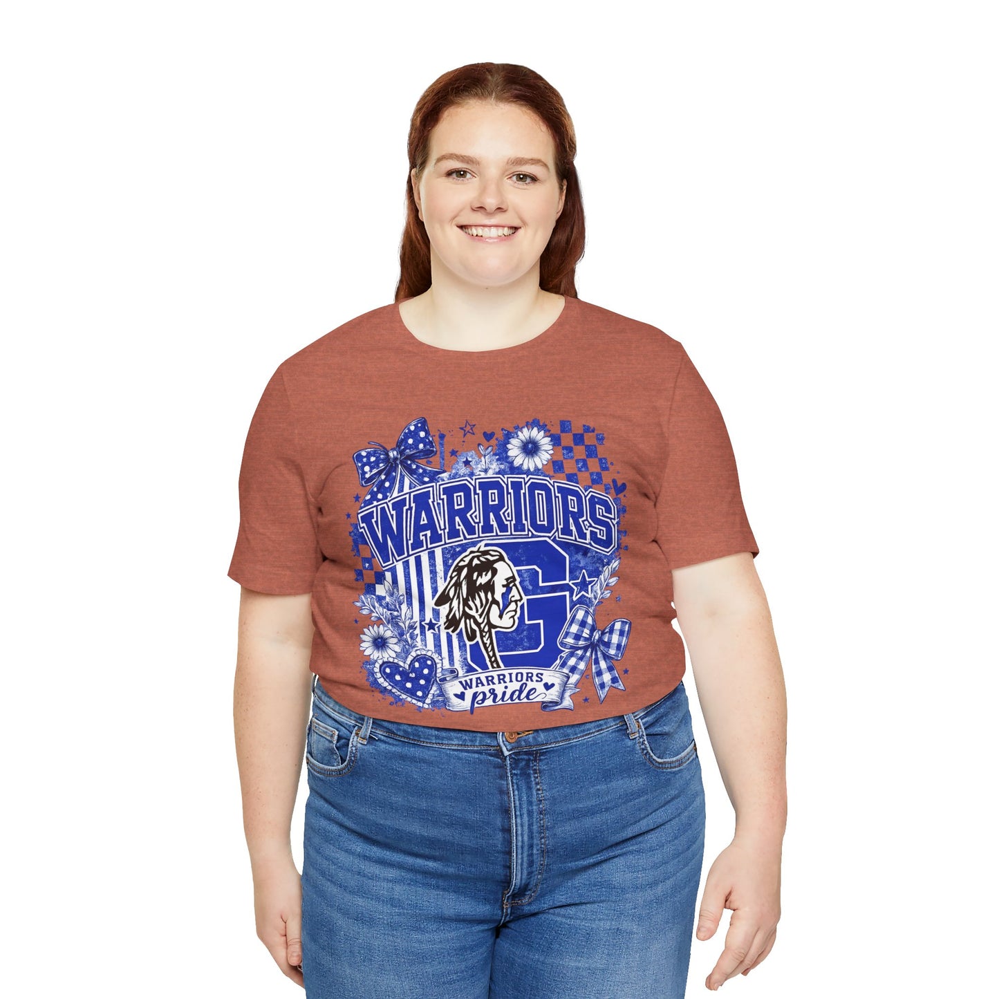 Warriors Pride Graphic Tee — School Spirit Warrior Mascot T-Shirt