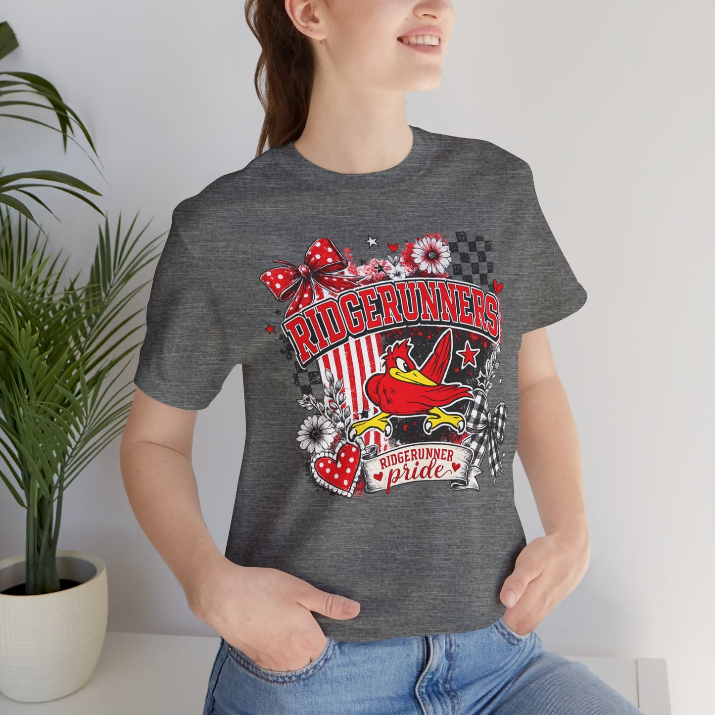 Ridgerunners Pride T-Shirt — School Mascot Red & Black Graphic Tee