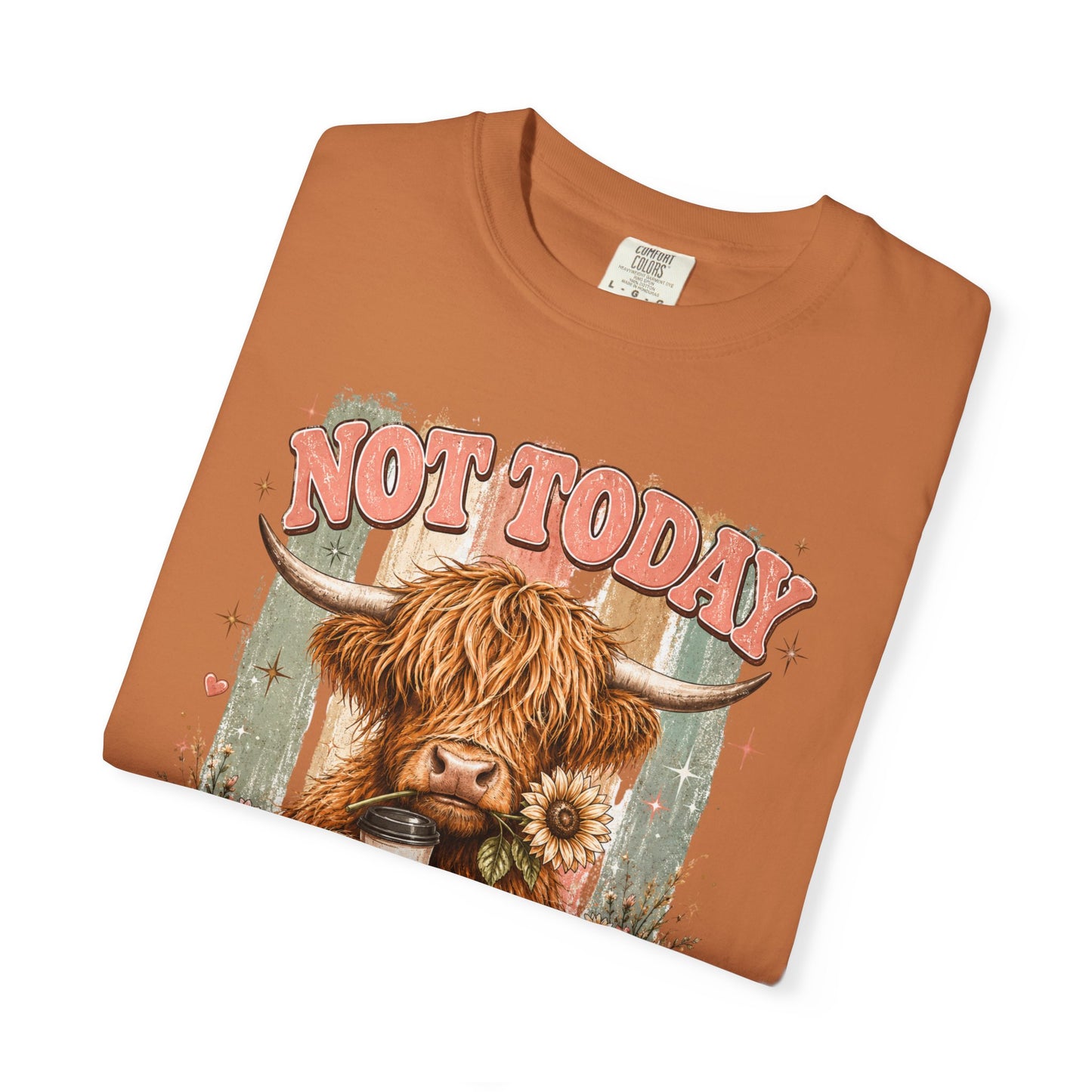 Not Today Heifer T-Shirt — Funny Highland Cow Graphic Tee