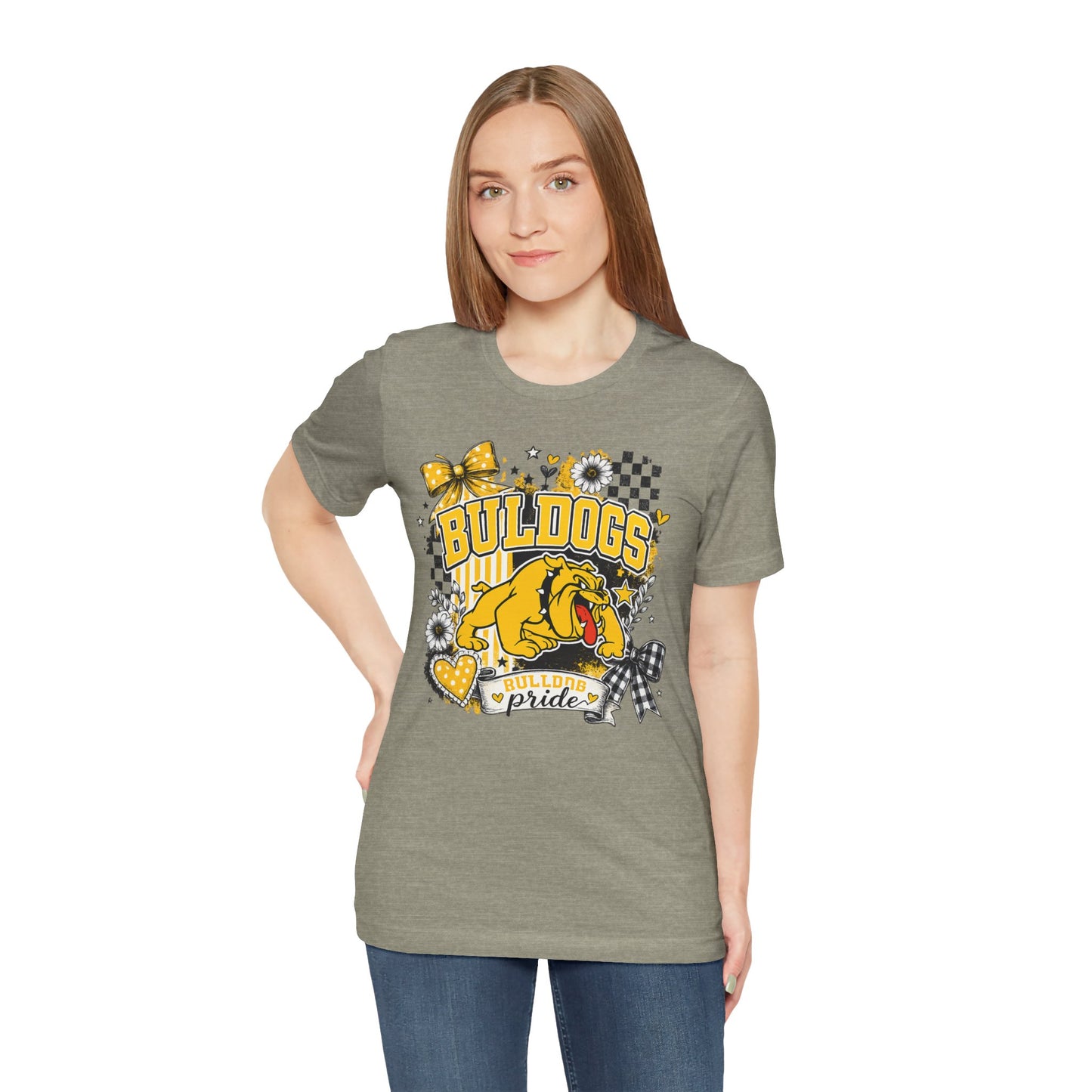Bulldogs Pride T-Shirt – Yellow Mascot Graphic Tee