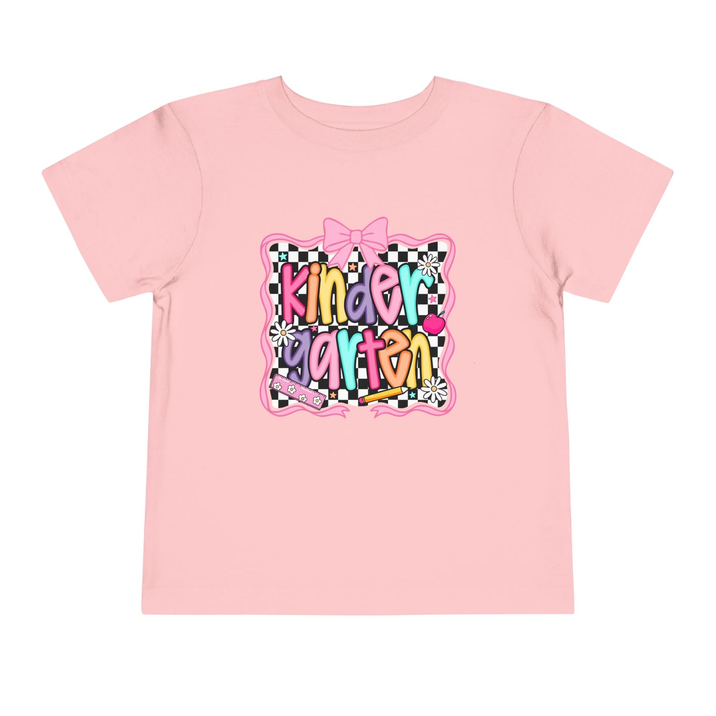 Kindergarten Toddler Tee — Colorful 'kinder' Back to School Shirt
