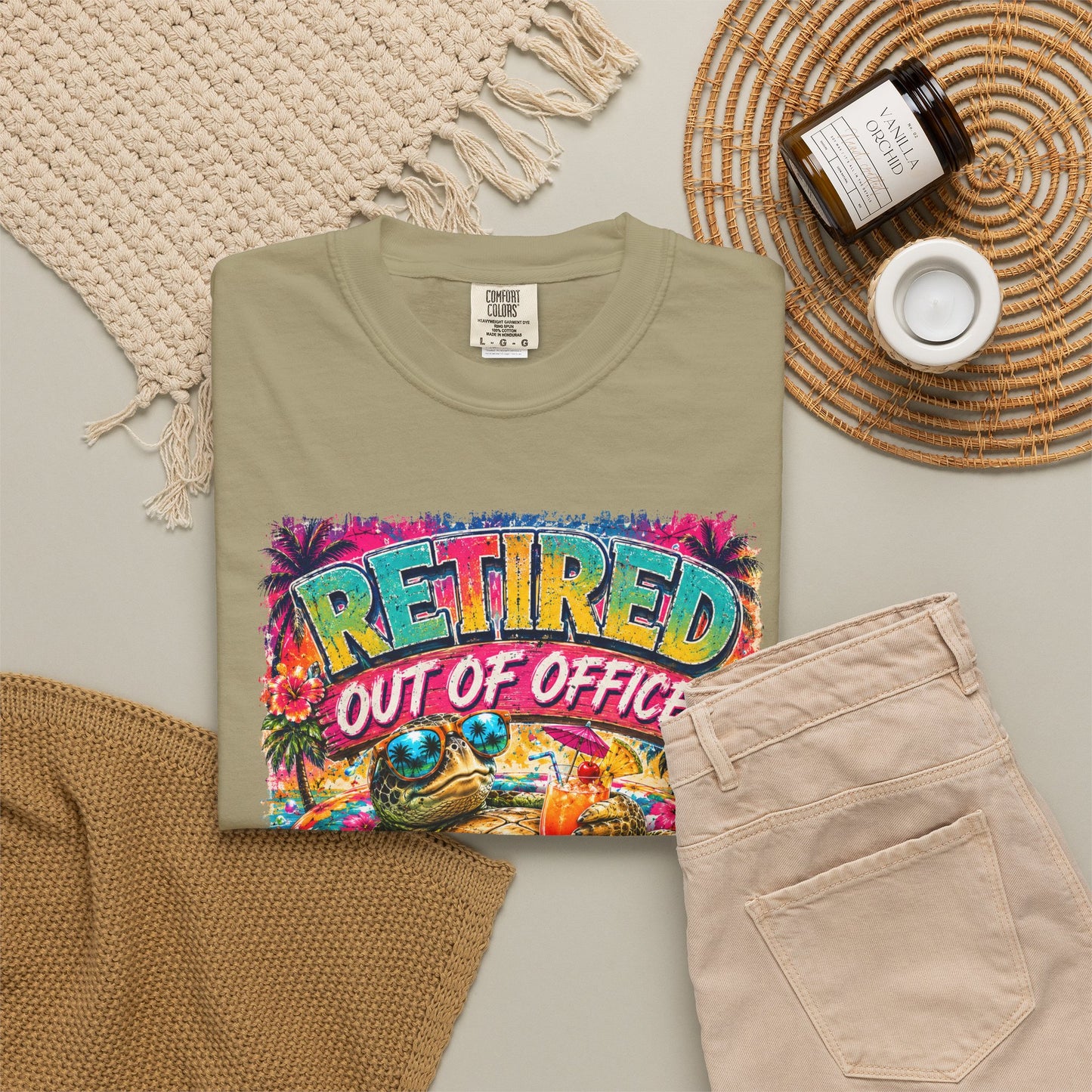 Retired Out of Office For Good T-Shirt — Funny Retirement Turtle Tee
