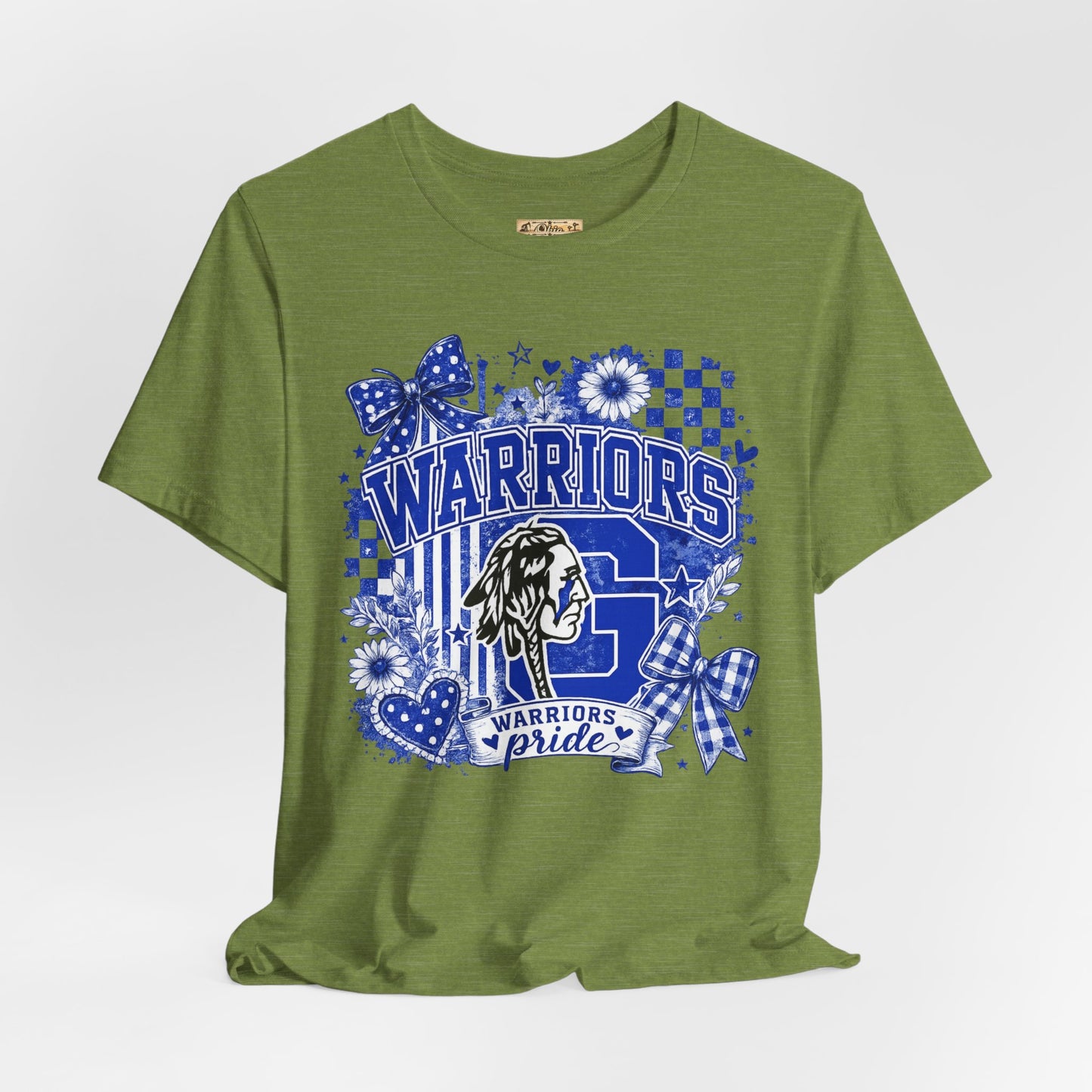 Warriors Pride Graphic Tee — School Spirit Warrior Mascot T-Shirt