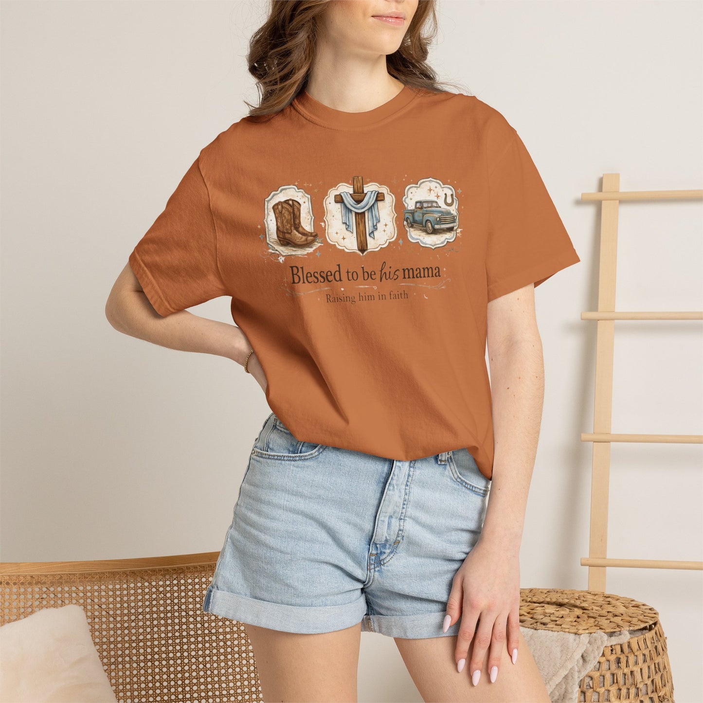 Blessed to Be His Mama T-Shirt — Christian Mama Faith Tee