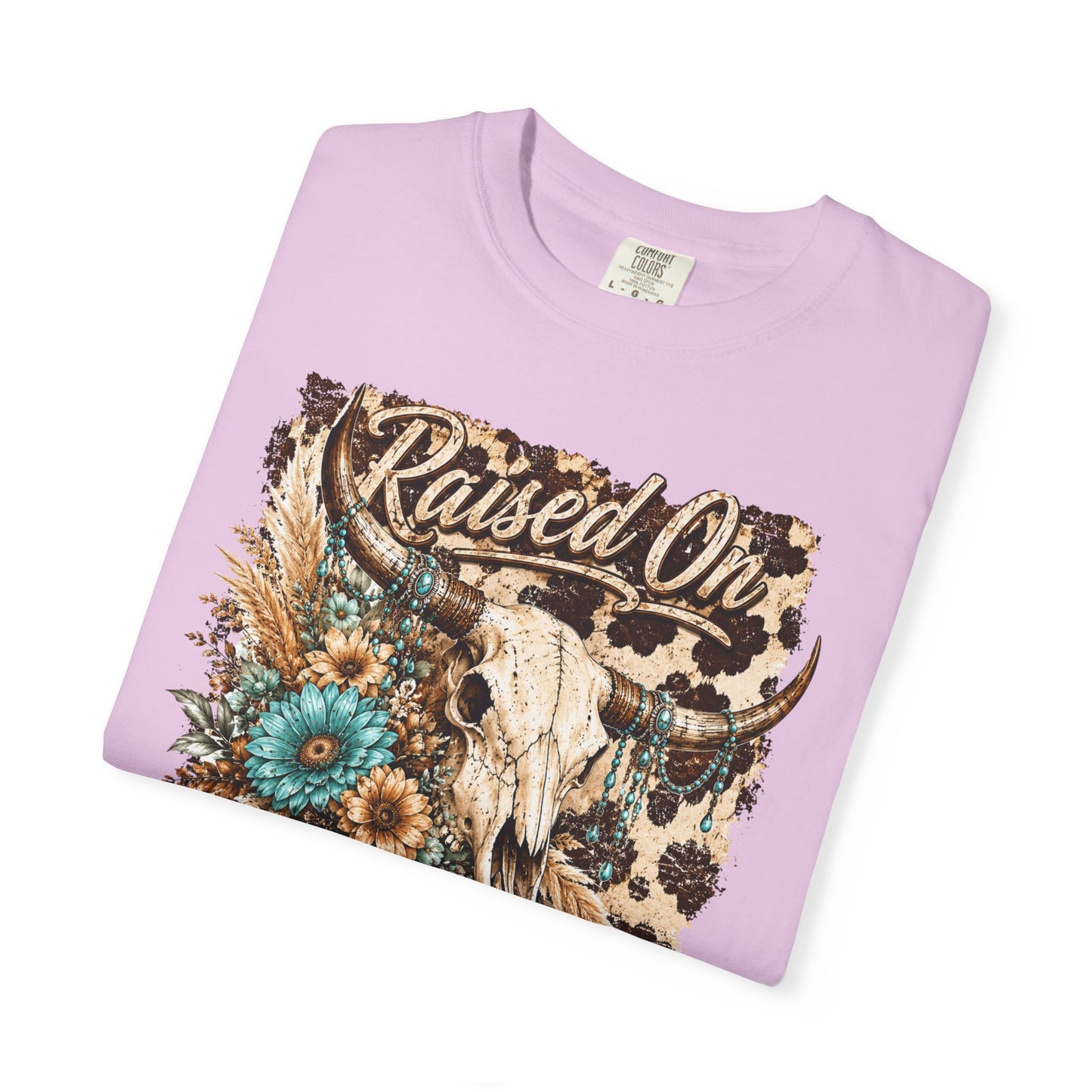 Raised On 90s Country T-Shirt — Vintage Cow Skull Western Tee