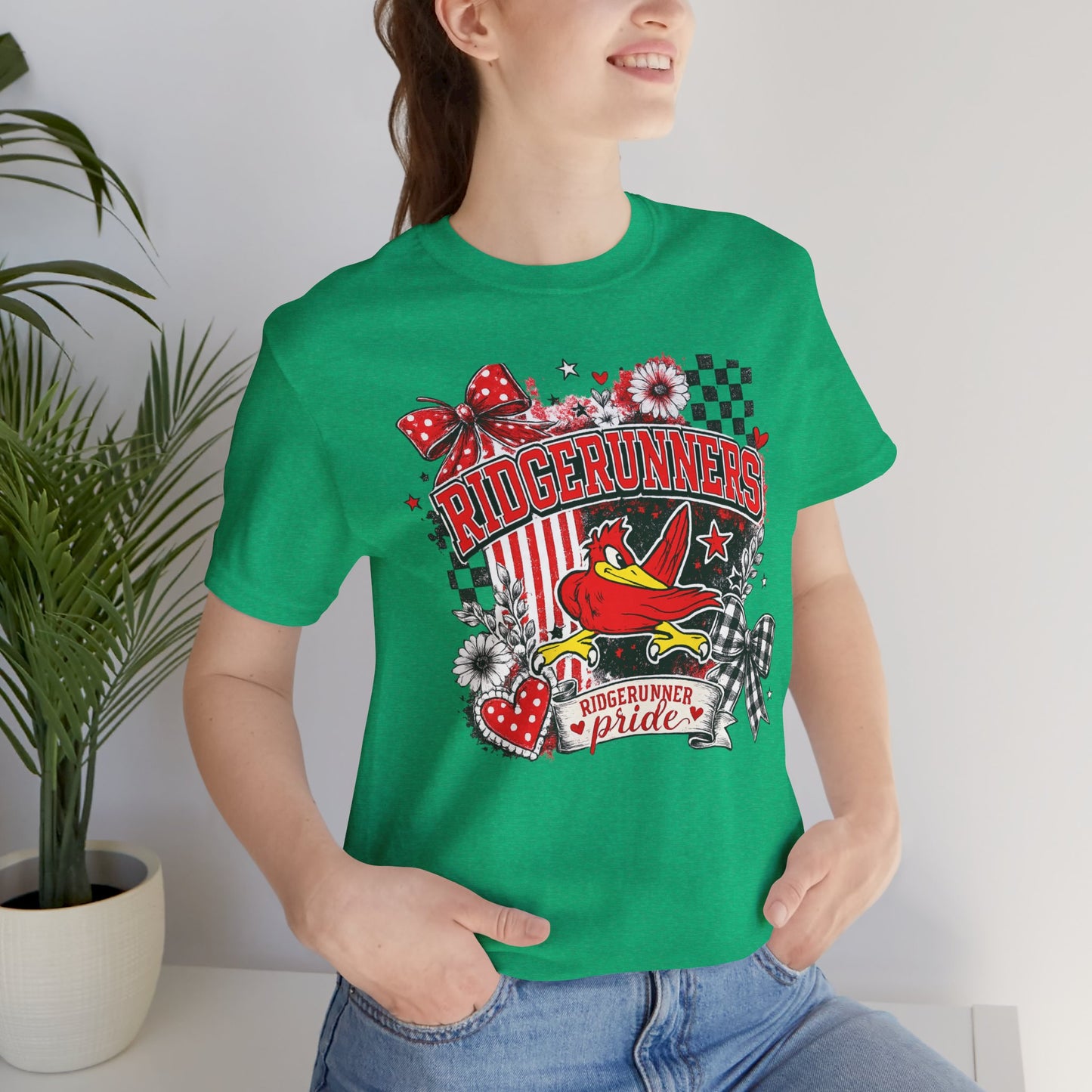 Ridgerunners Pride T-Shirt — School Mascot Red & Black Graphic Tee
