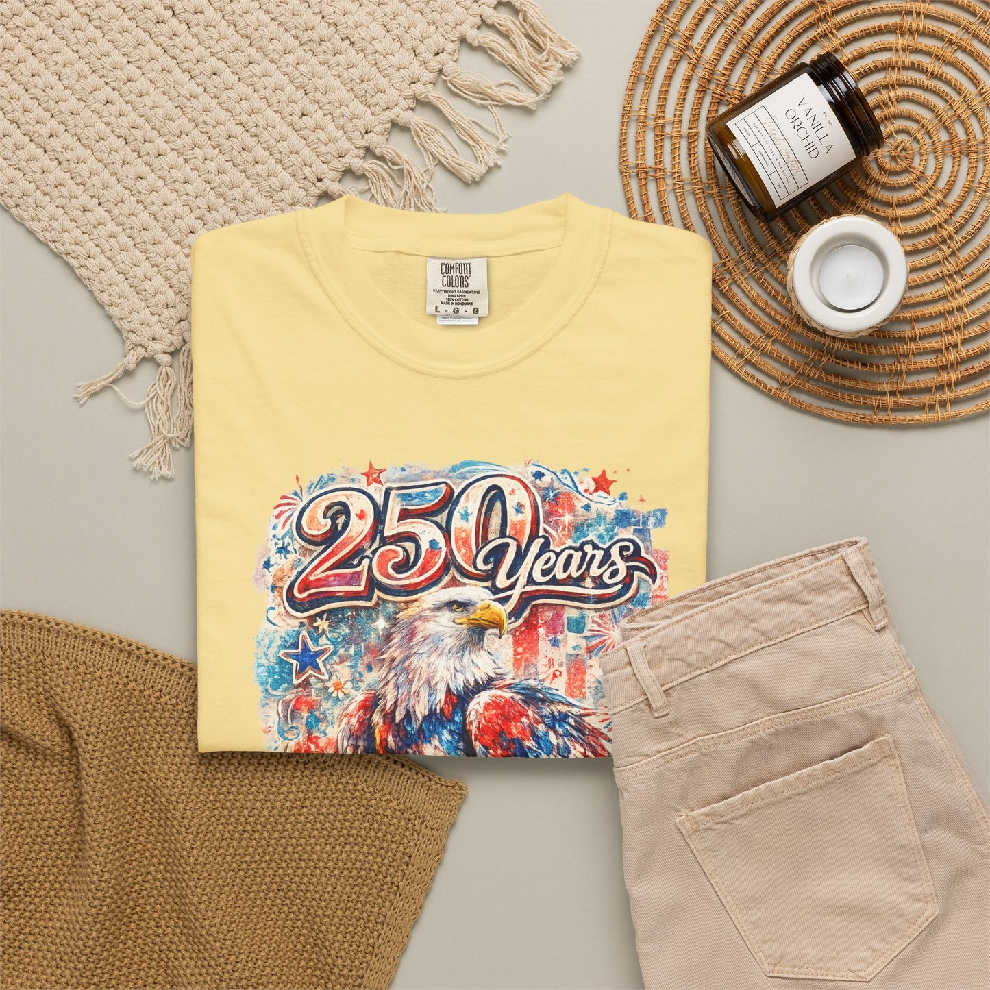 250 Years Eagle T-Shirt — Patriotic Anniversary Graphic Tee