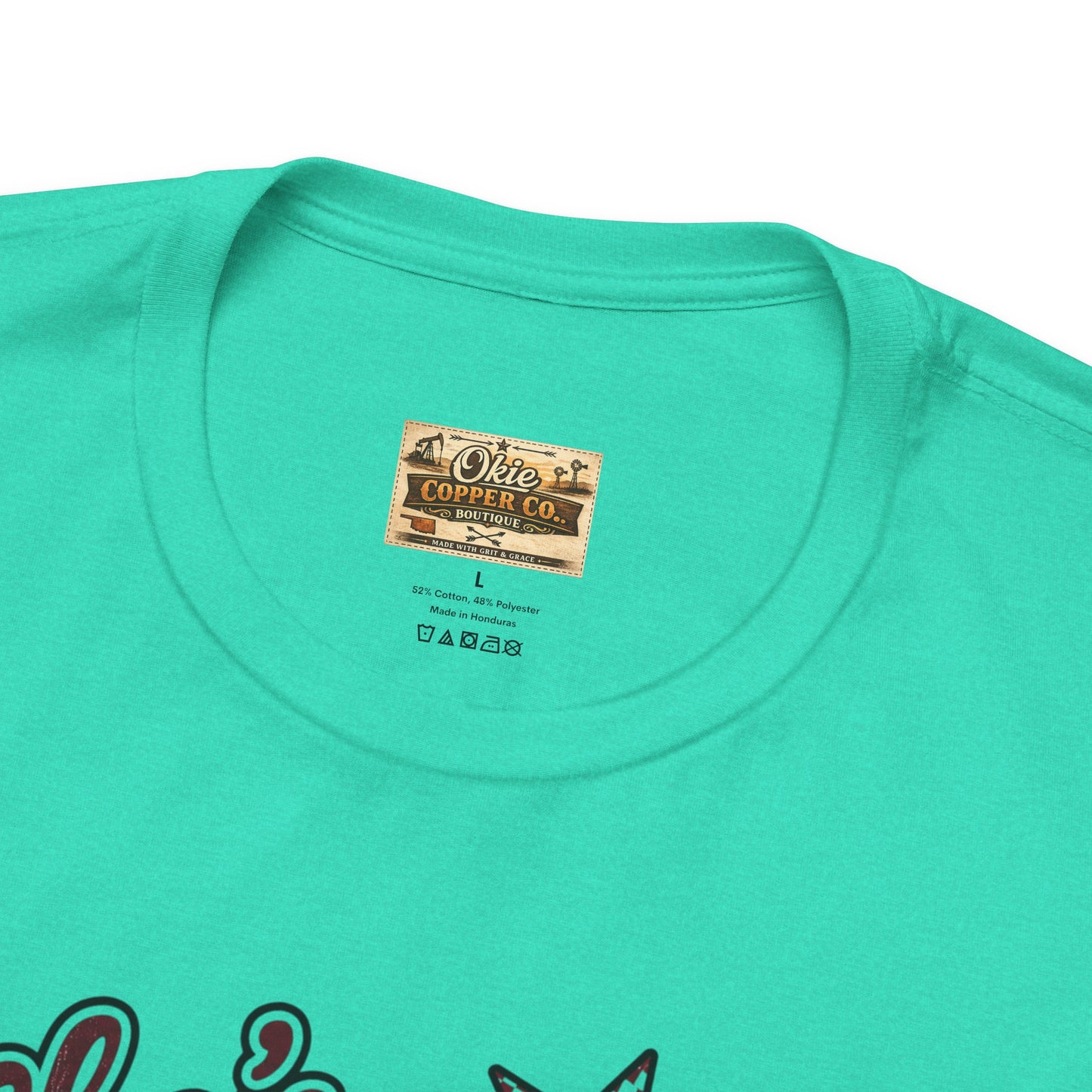 She's from Jenks Tee — Vintage High School Football Graphic T-Shirt