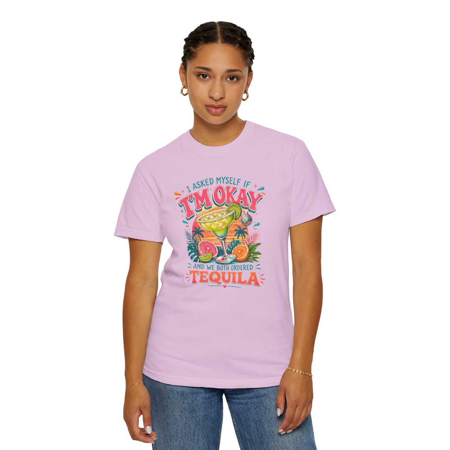 I'm Okay…We Both Ordered Tequila T-Shirt — Funny Margarita Graphic Tee for Party Lovers