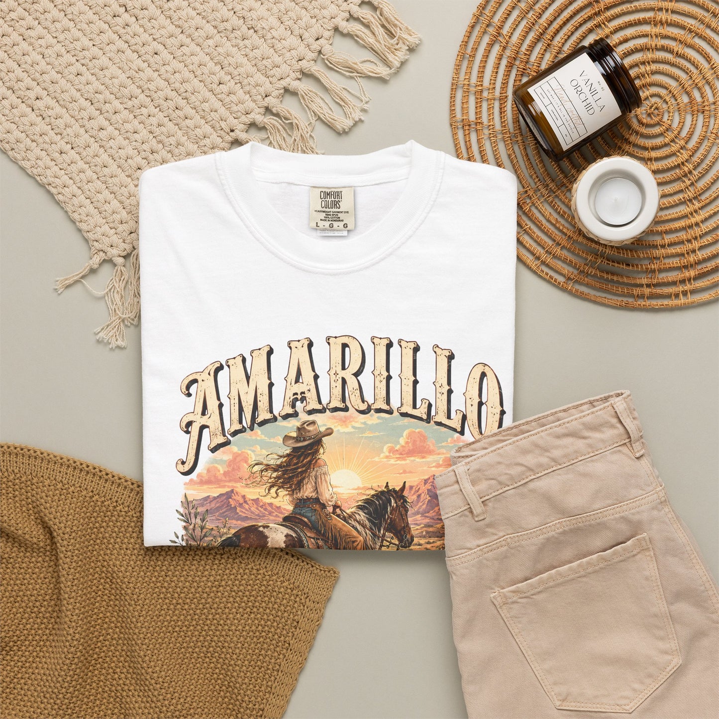 Amarillo By Morning Cowboy T-Shirt — Western Rodeo Graphic Tee