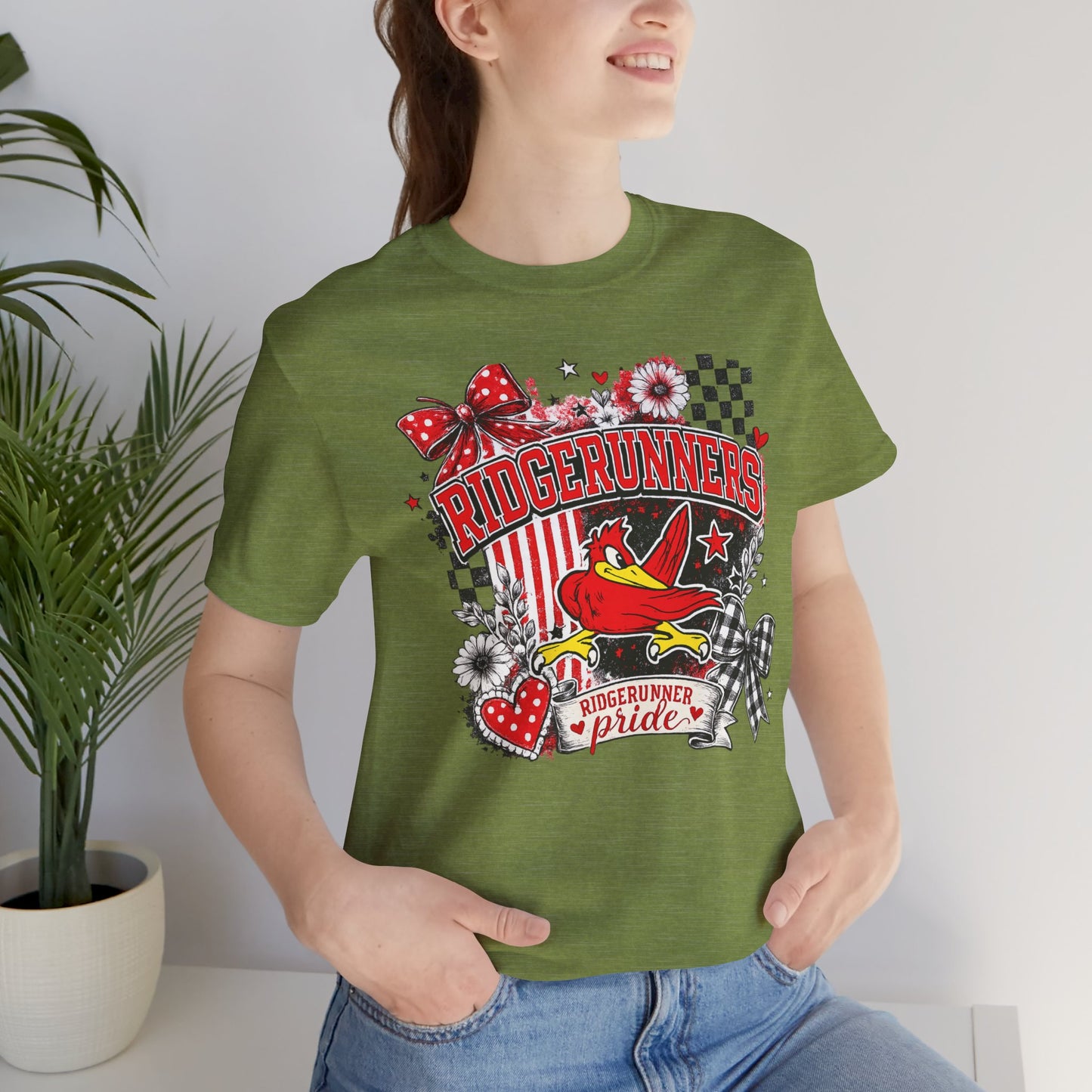 Ridgerunners Pride T-Shirt — School Mascot Red & Black Graphic Tee