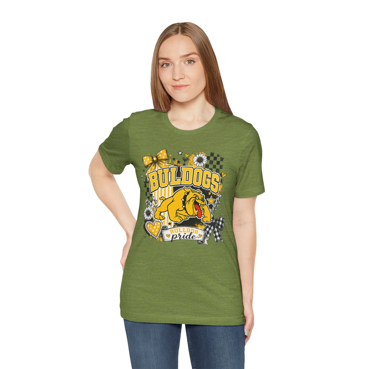 Bulldogs Pride T-Shirt – Yellow Mascot Graphic Tee