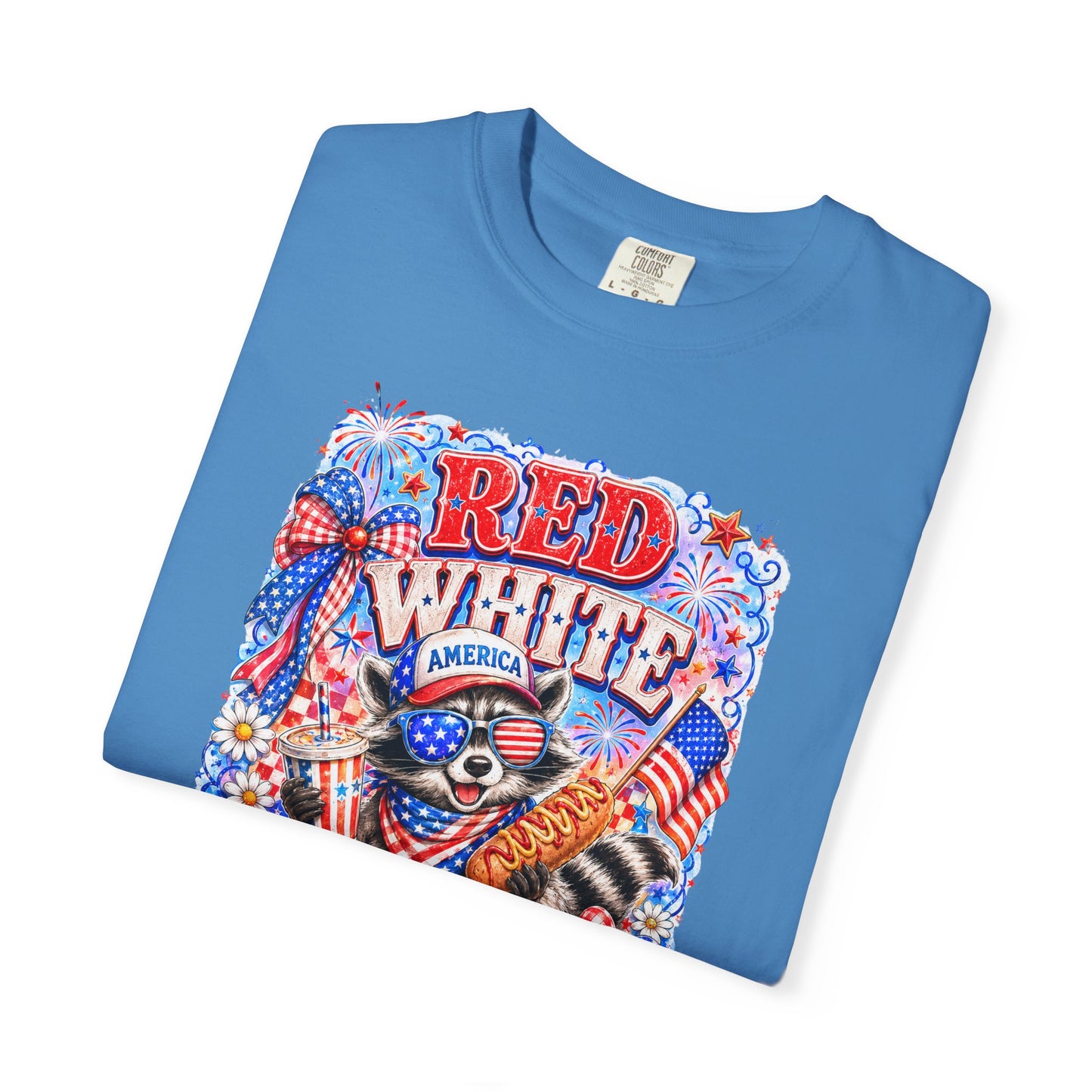 Patriotic "Red White Feral" Graphic T-Shirt