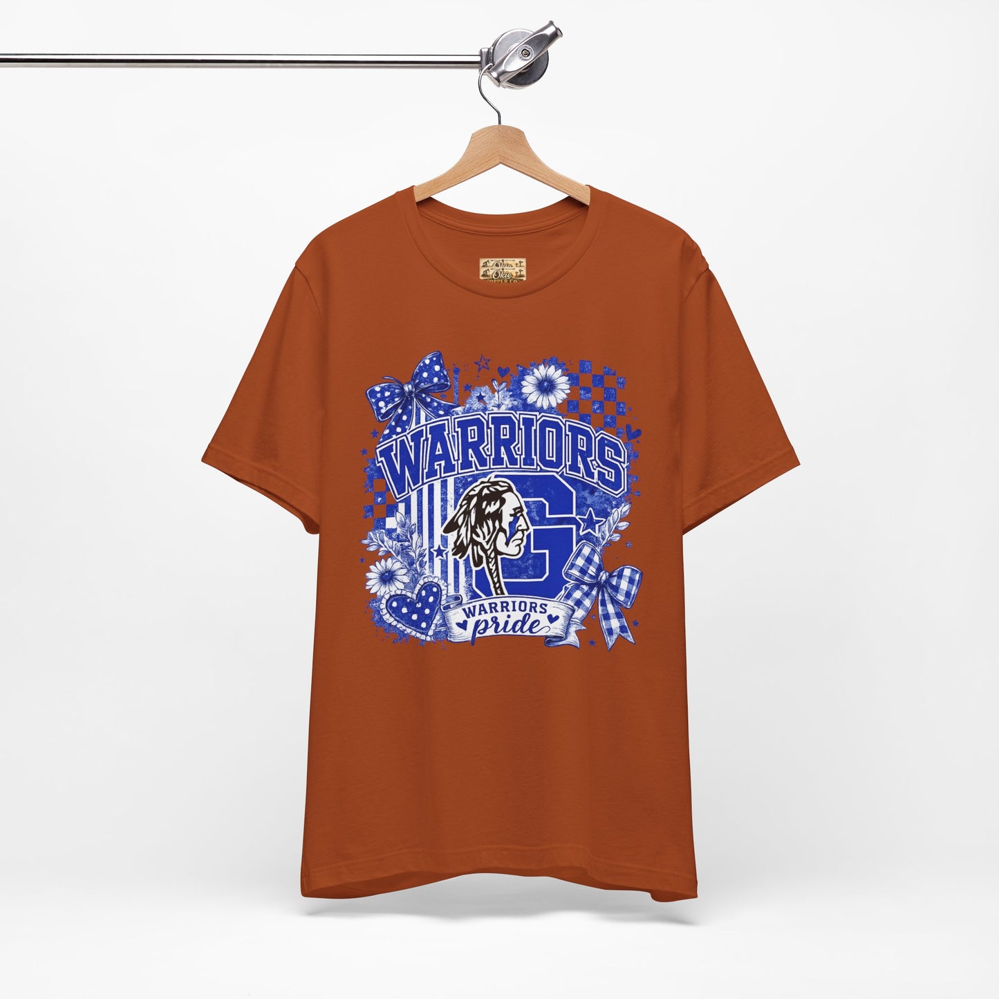 Warriors Pride Graphic Tee — School Spirit Warrior Mascot T-Shirt