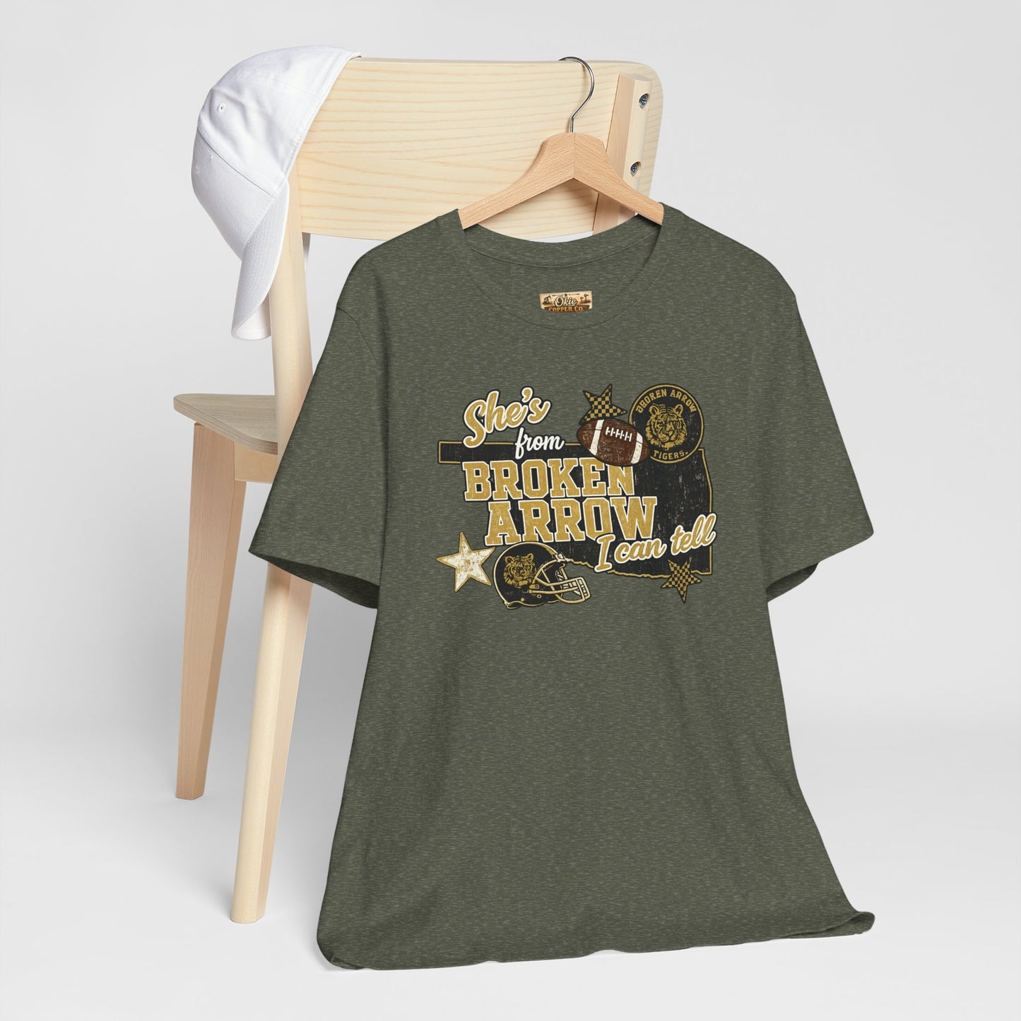 Broken Arrow Oklahoma Retro Graphic Tee — "Stars From Broken Arrow" Vintage Style T‑Shirt