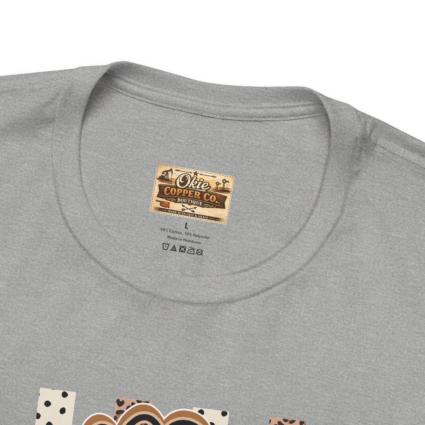 Counselor Tee — Retro Checkerboard & Leopard Print Graphic T-Shirt