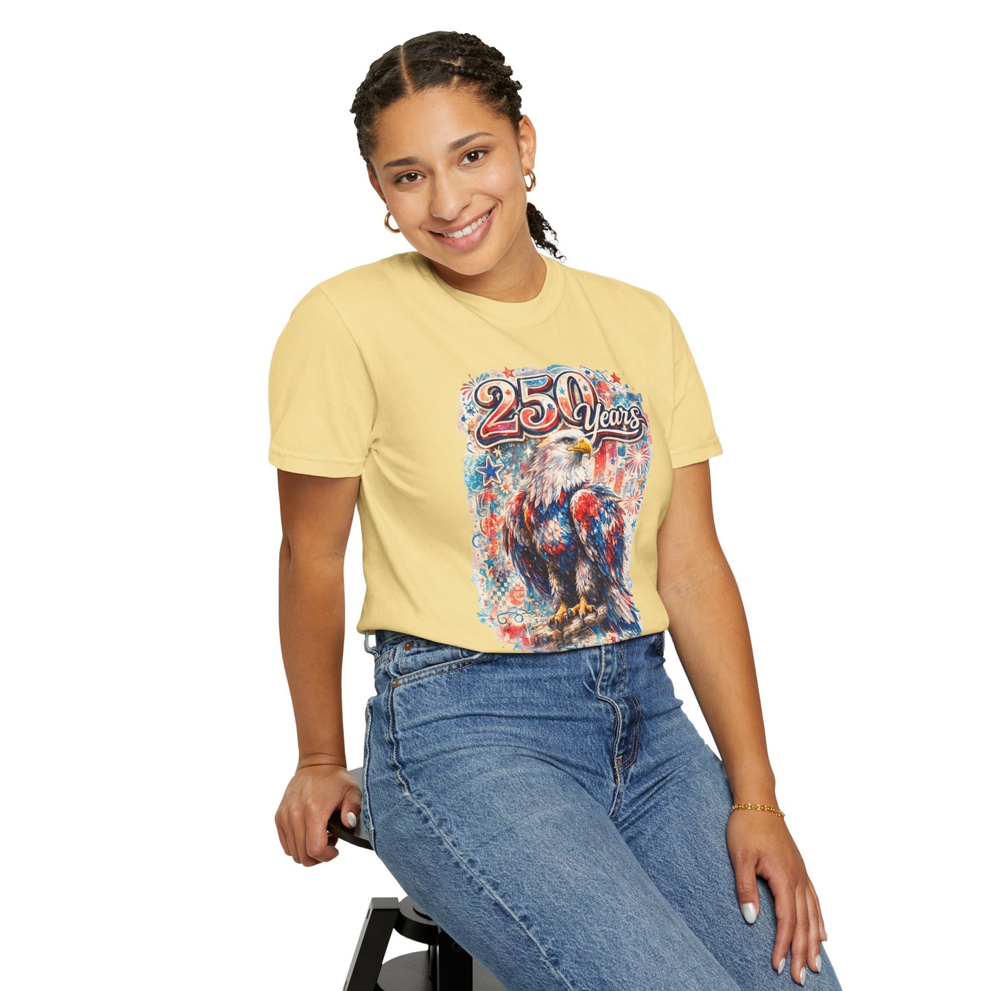 250 Years Eagle T-Shirt — Patriotic Anniversary Graphic Tee