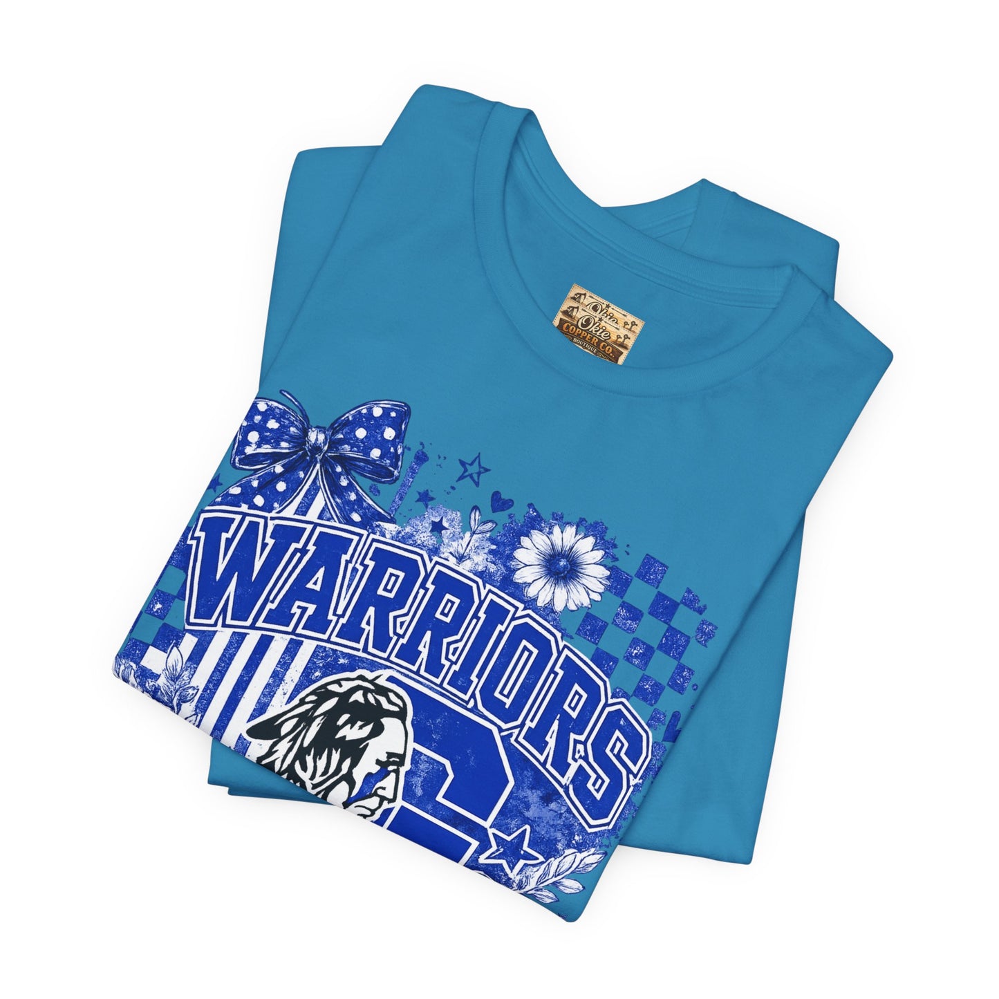 Warriors Pride Graphic Tee — School Spirit Warrior Mascot T-Shirt