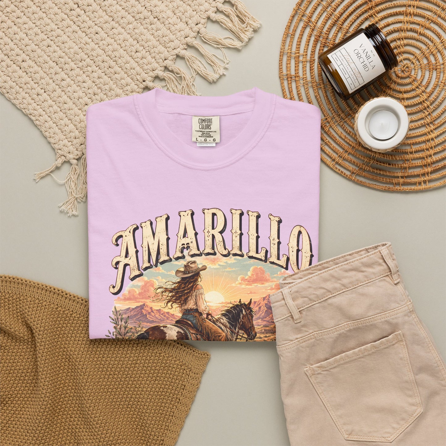 Amarillo By Morning Cowboy T-Shirt — Western Rodeo Graphic Tee