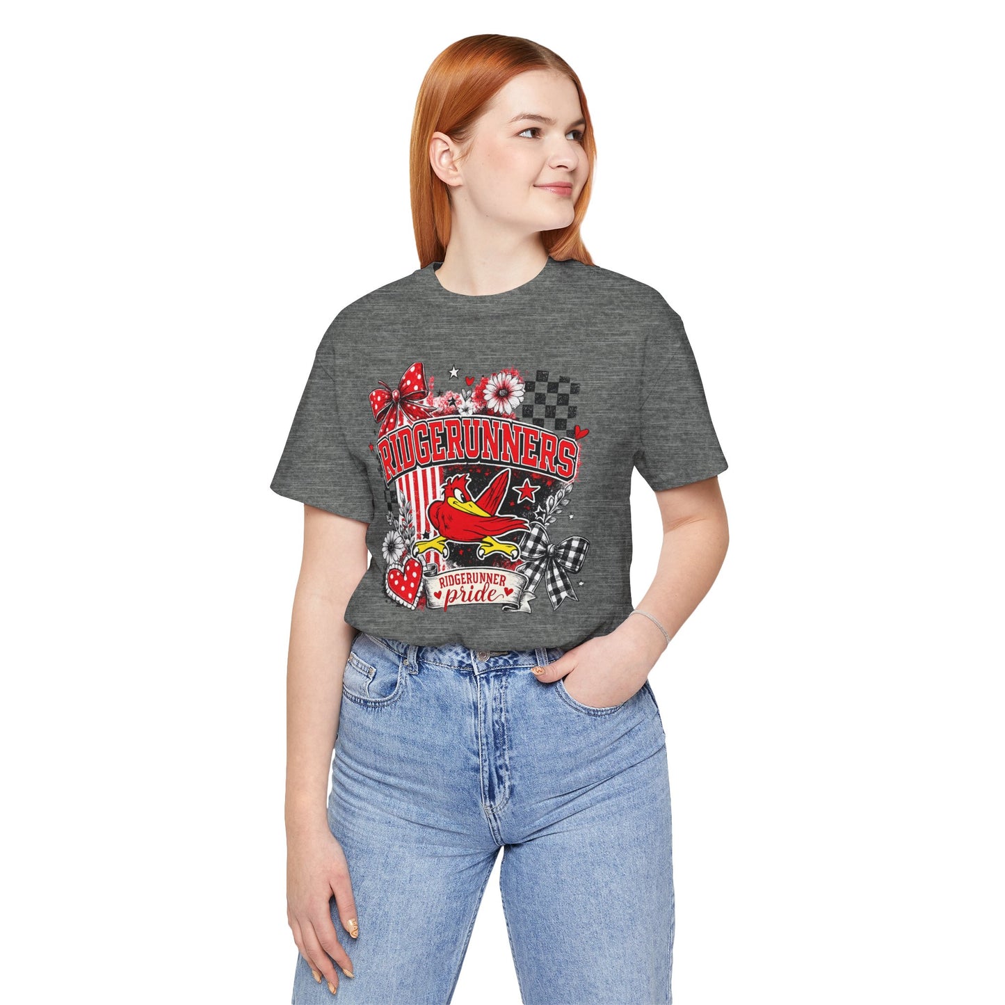 Ridgerunners Pride T-Shirt — School Mascot Red & Black Graphic Tee