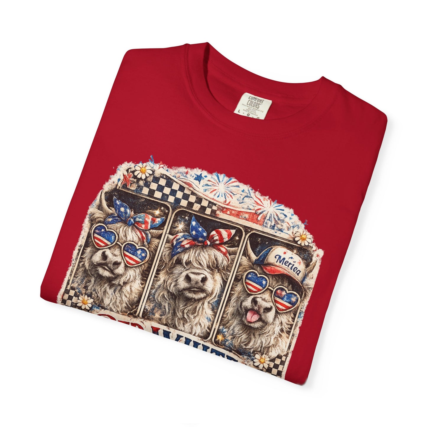 Patriotic Dogs "Red, White & Moo-d" T-Shirt