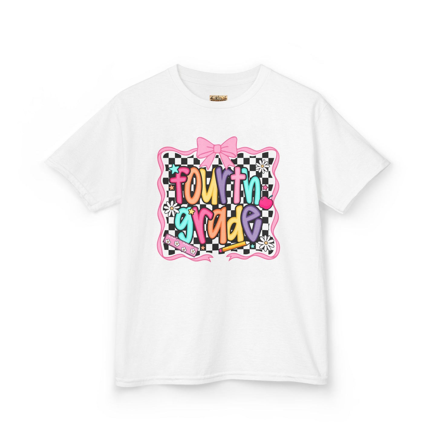 Fourth Grade Kids T‑Shirt – Colorful Back to School Design ("Fourth Grade")