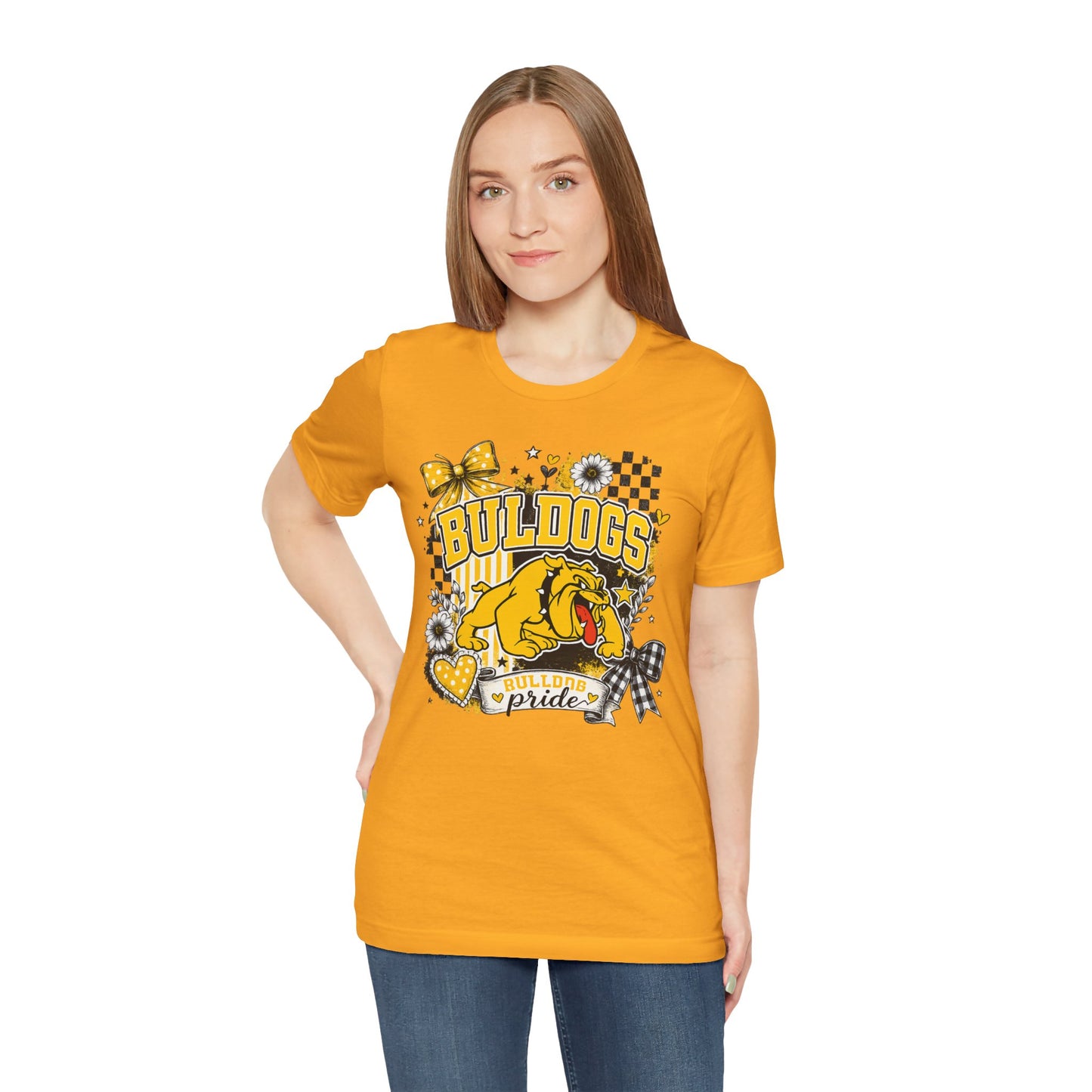 Bulldogs Pride T-Shirt – Yellow Mascot Graphic Tee