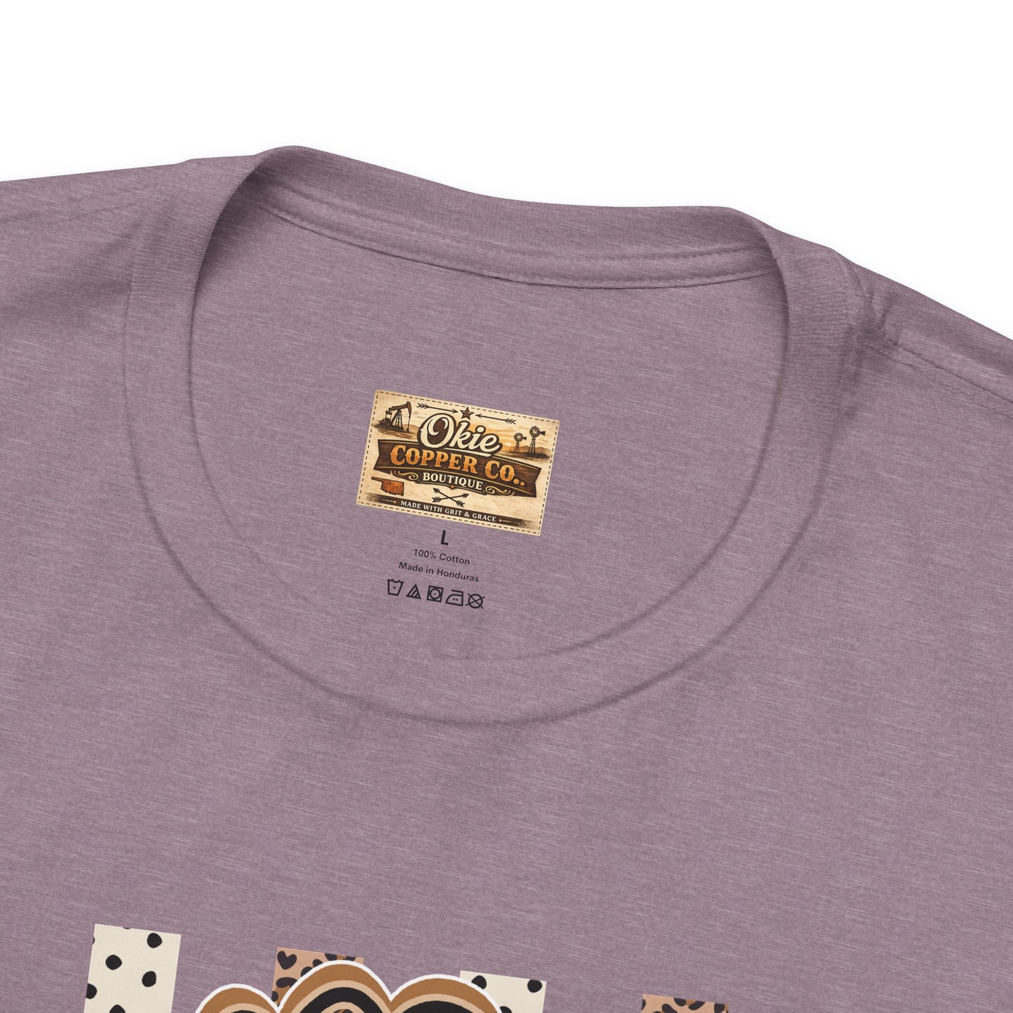 Counselor Tee — Retro Checkerboard & Leopard Print Graphic T-Shirt