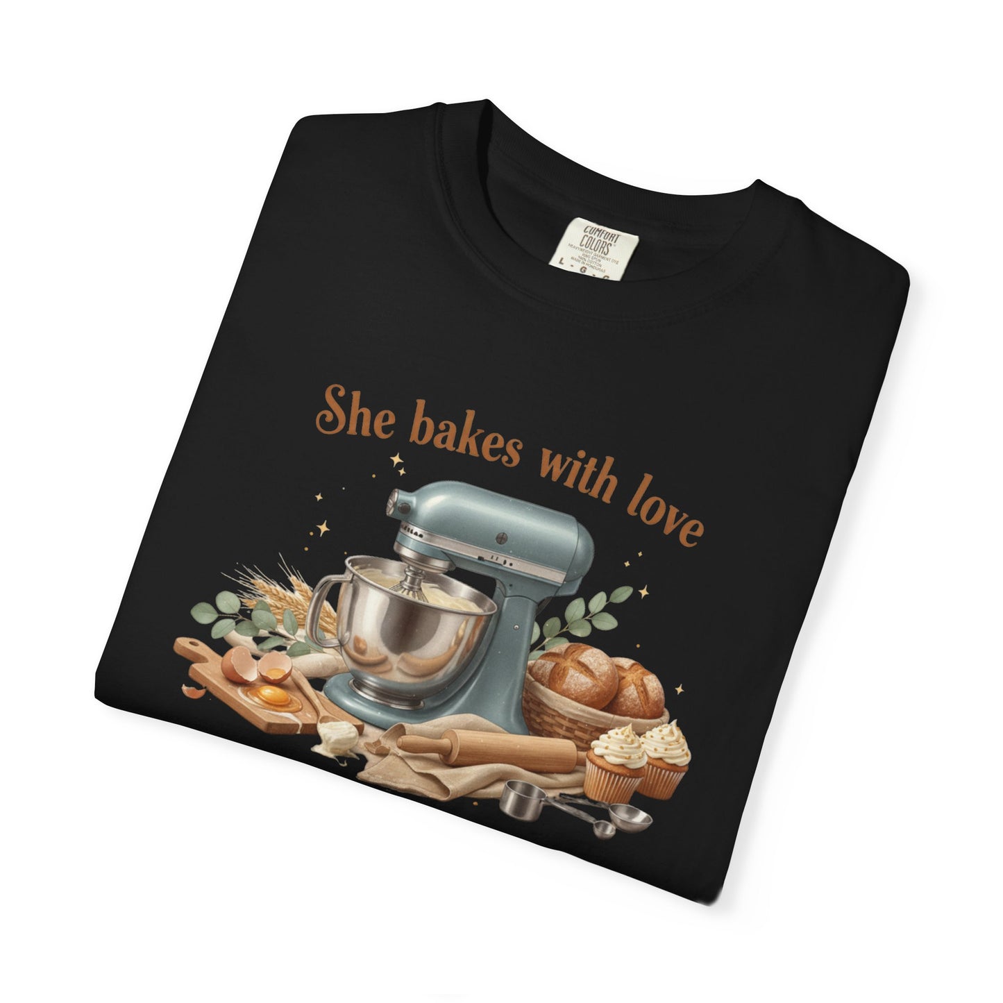 Baker’s Grace T-Shirt – "She bakes with love and serves with grace" Kitchen Tee