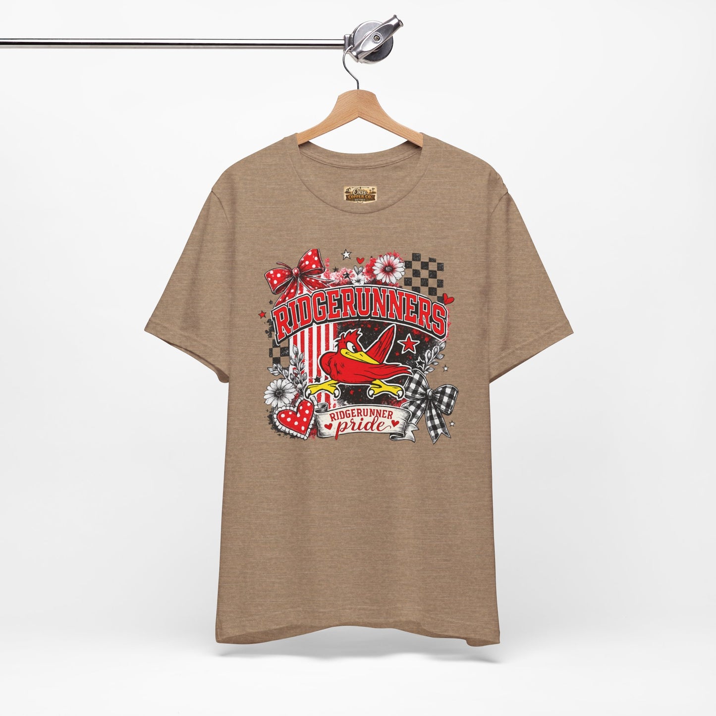 Ridgerunners Pride T-Shirt — School Mascot Red & Black Graphic Tee