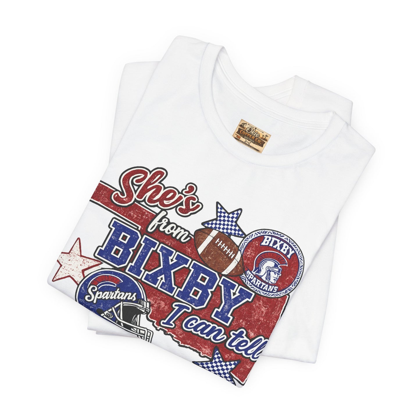 Bixby Football Tee — "She’s from Bixby I can tell" Vintage Team Shirt