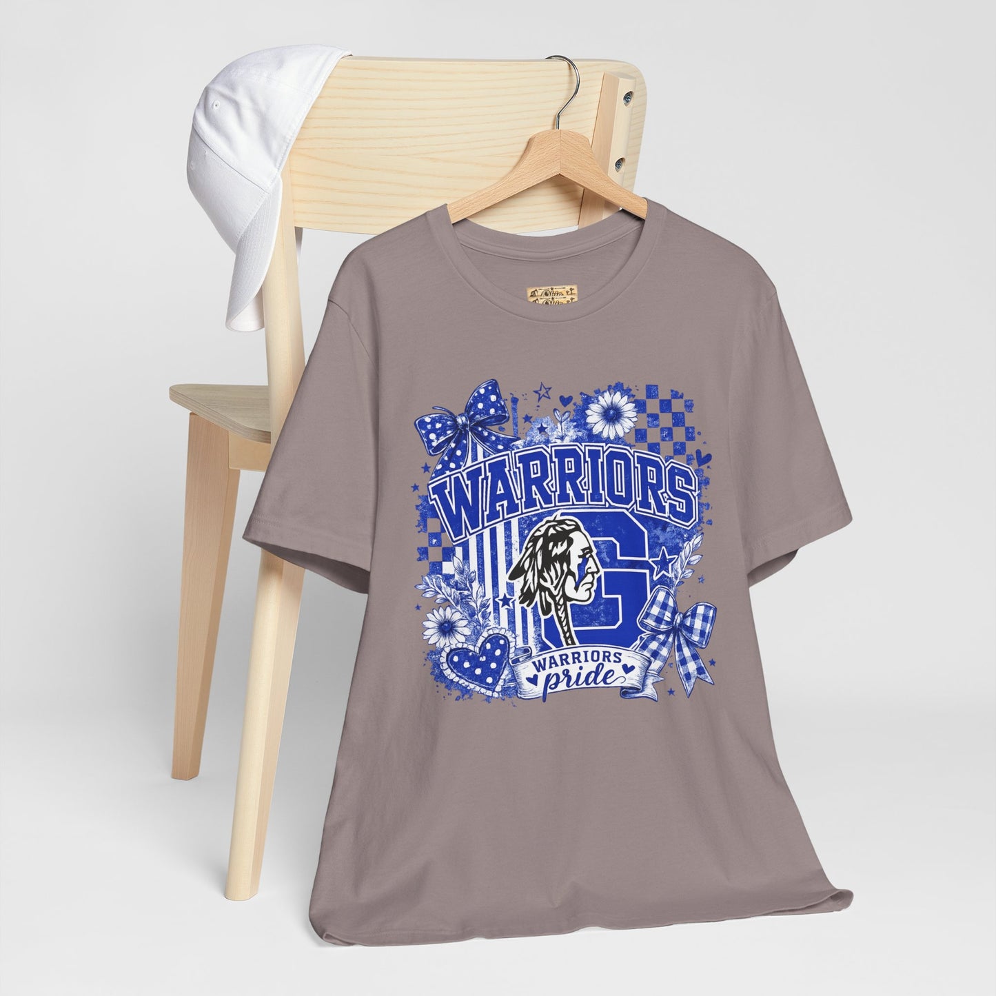 Warriors Pride Graphic Tee — School Spirit Warrior Mascot T-Shirt