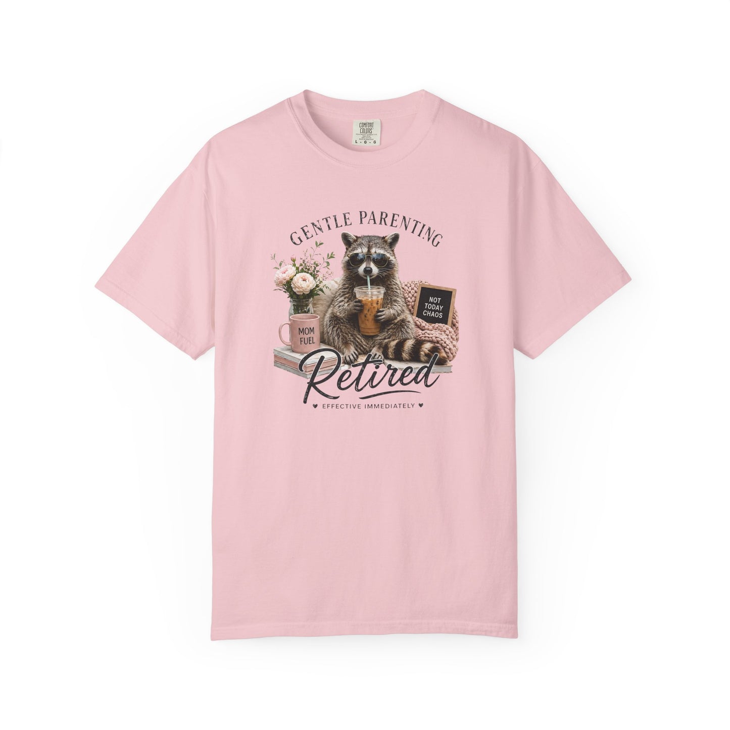 Retired Gentle Parenting Raccoon T-Shirt
