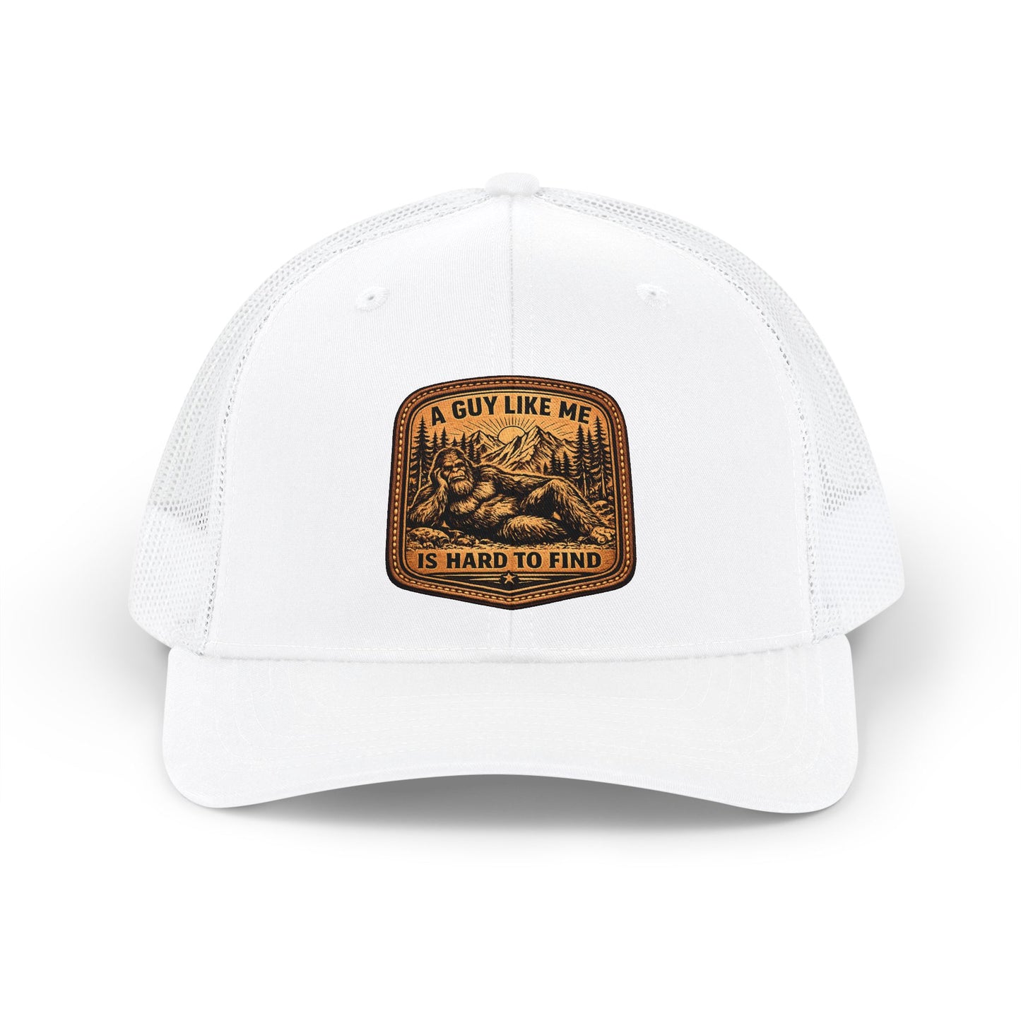 Trucker Cap - "A Guy Like Me Is Hard To Find" Vintage Patch Snapback