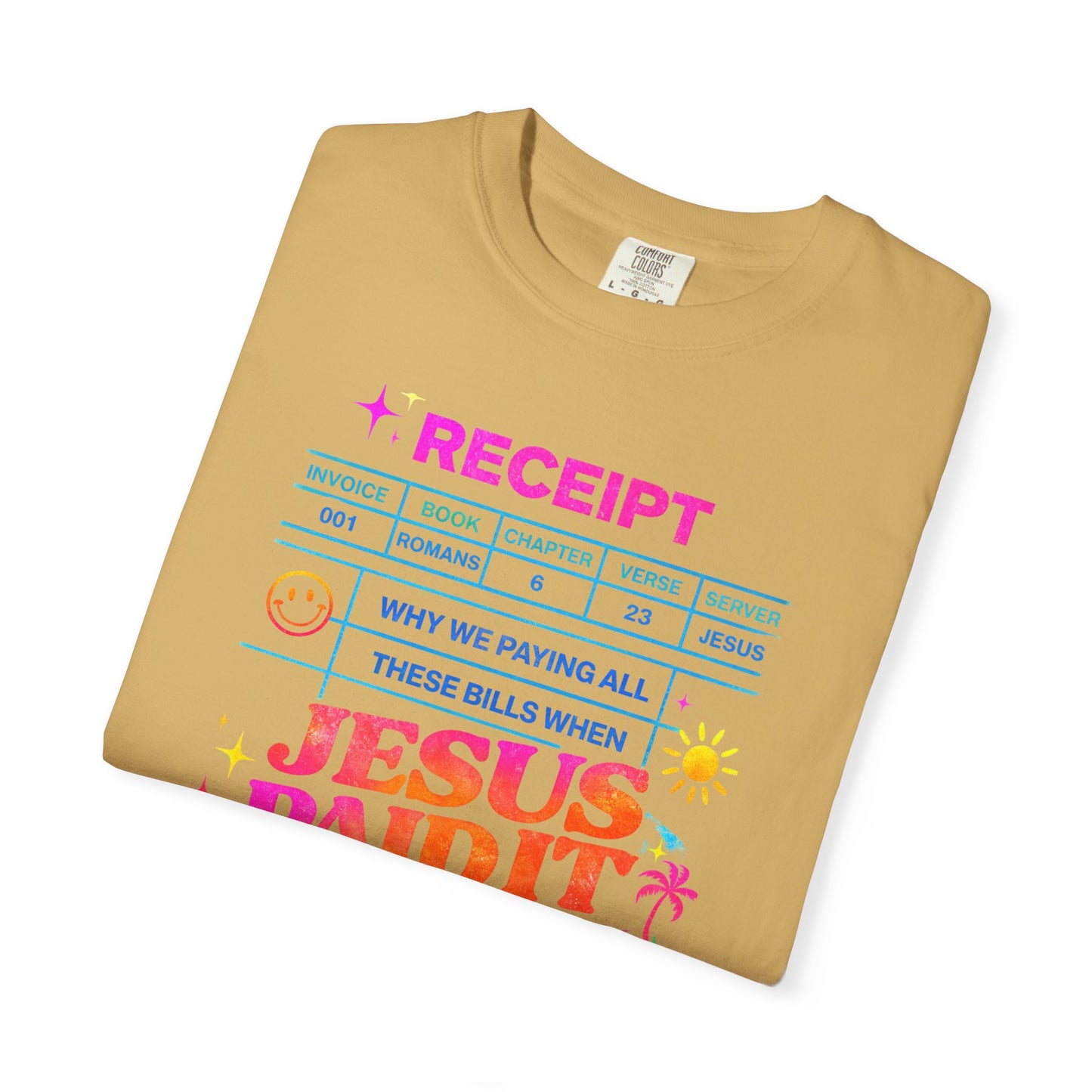 Jesus Paid It All Receipt T-Shirt