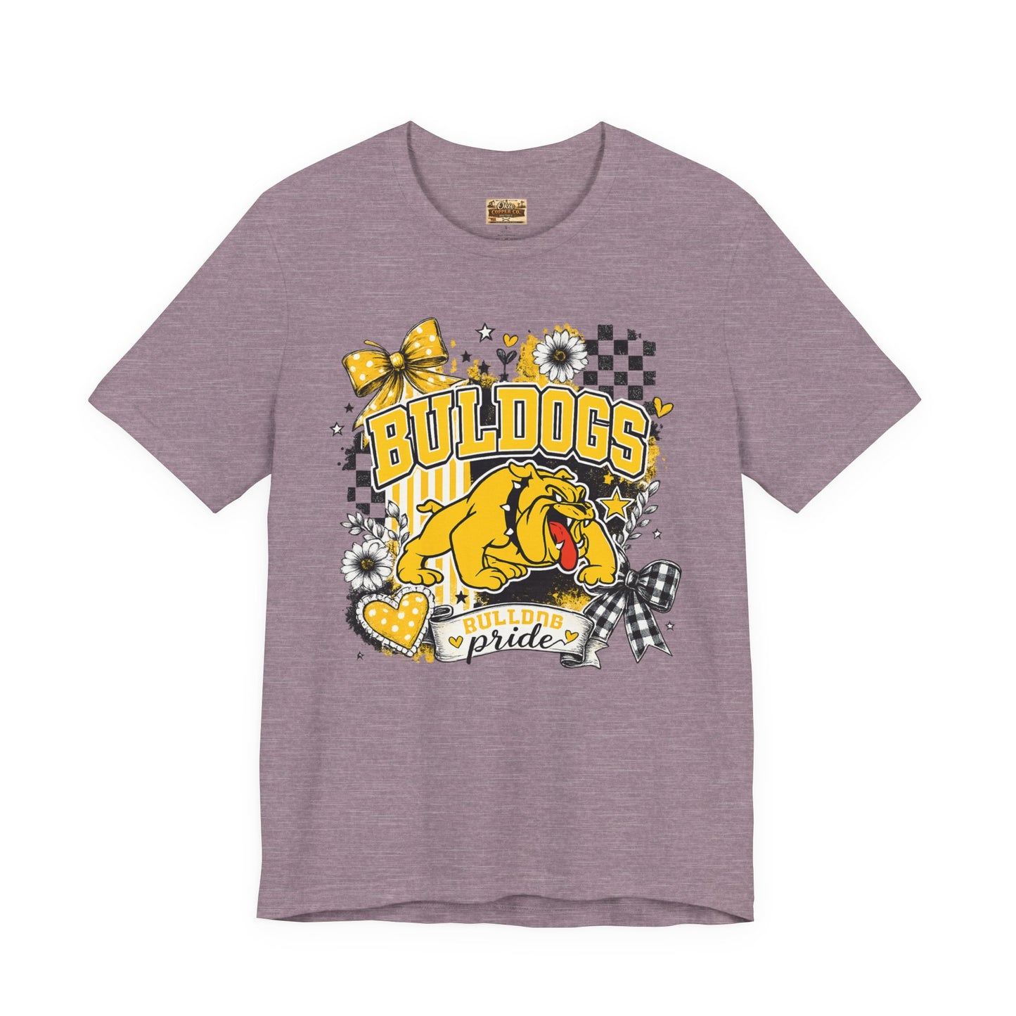 Bulldogs Pride T-Shirt – Yellow Mascot Graphic Tee