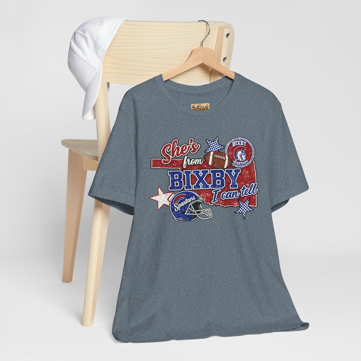 Bixby Football Tee — "She’s from Bixby I can tell" Vintage Team Shirt