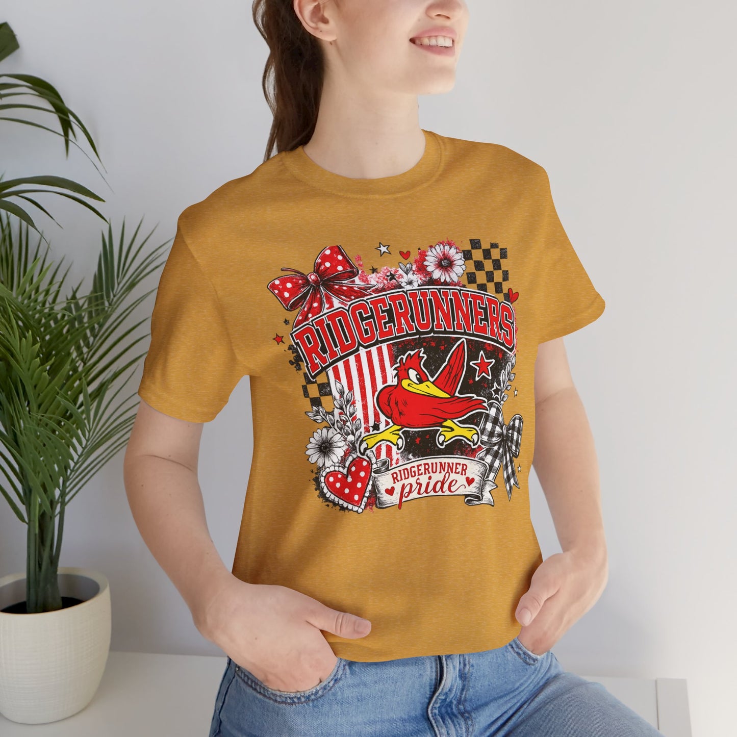 Ridgerunners Pride T-Shirt — School Mascot Red & Black Graphic Tee
