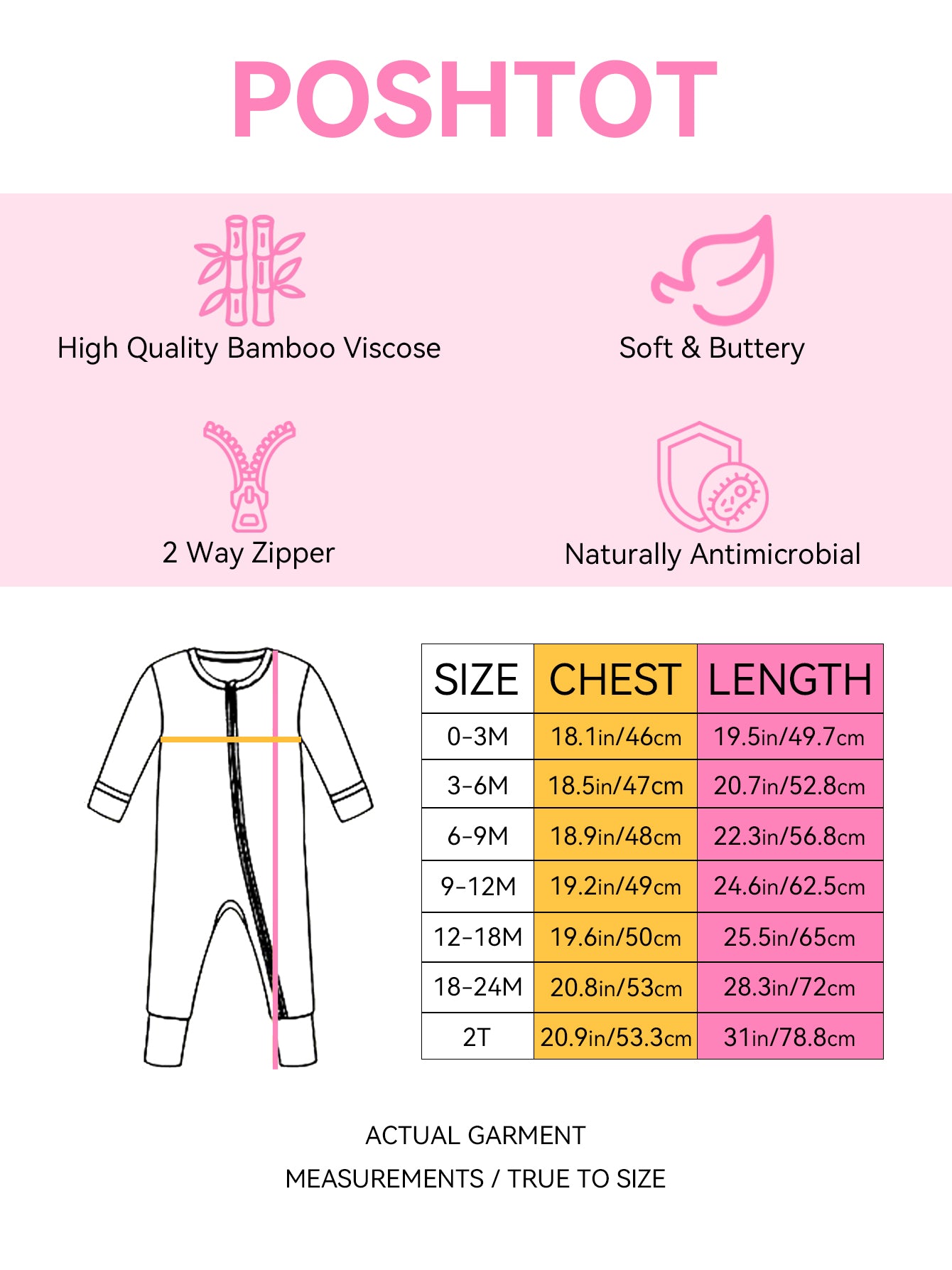Ice Cream Bamboo Baby Convertible Zippy Romper