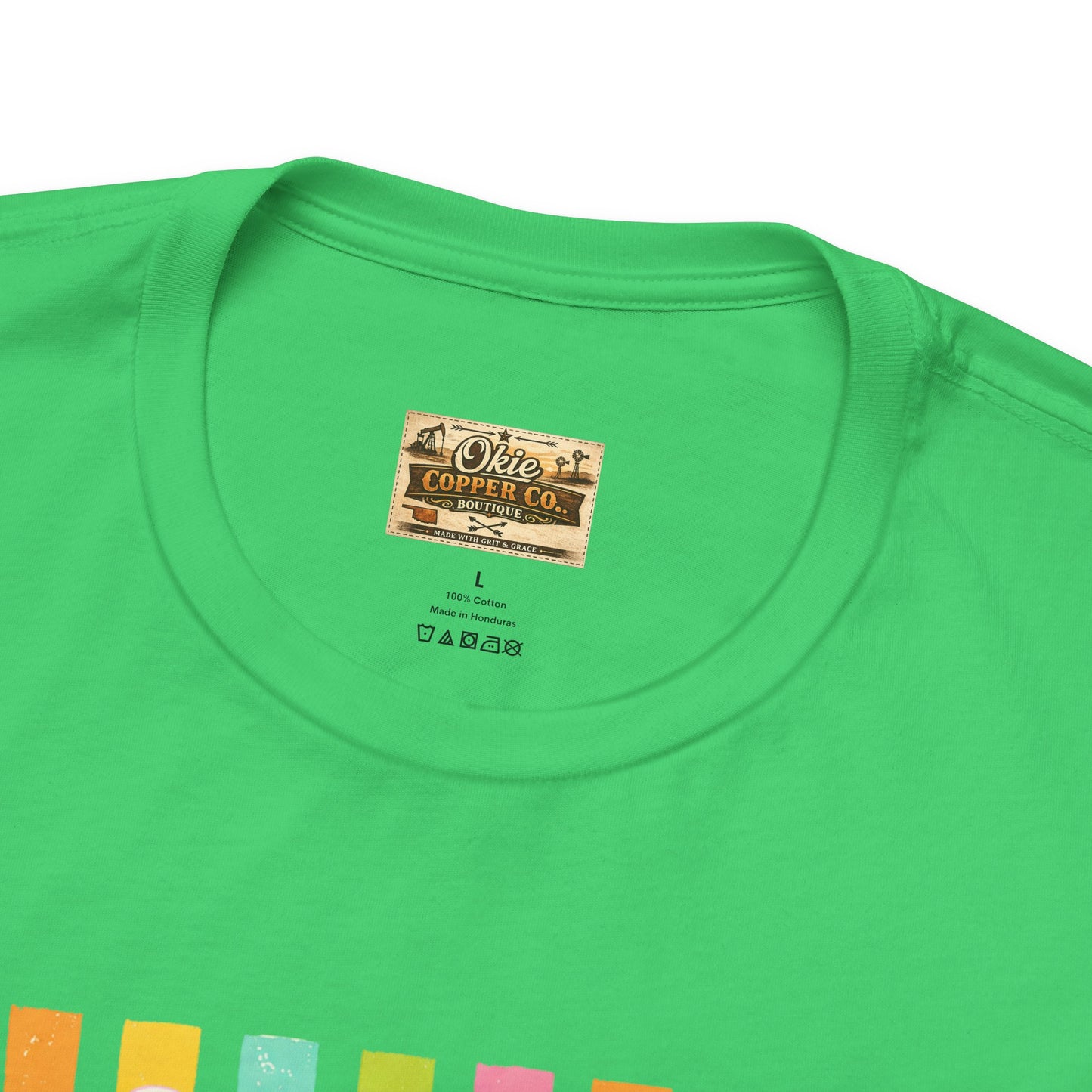 Bitches Are People Too Tee — Colorful Retro Striped Graphic T-Shirt