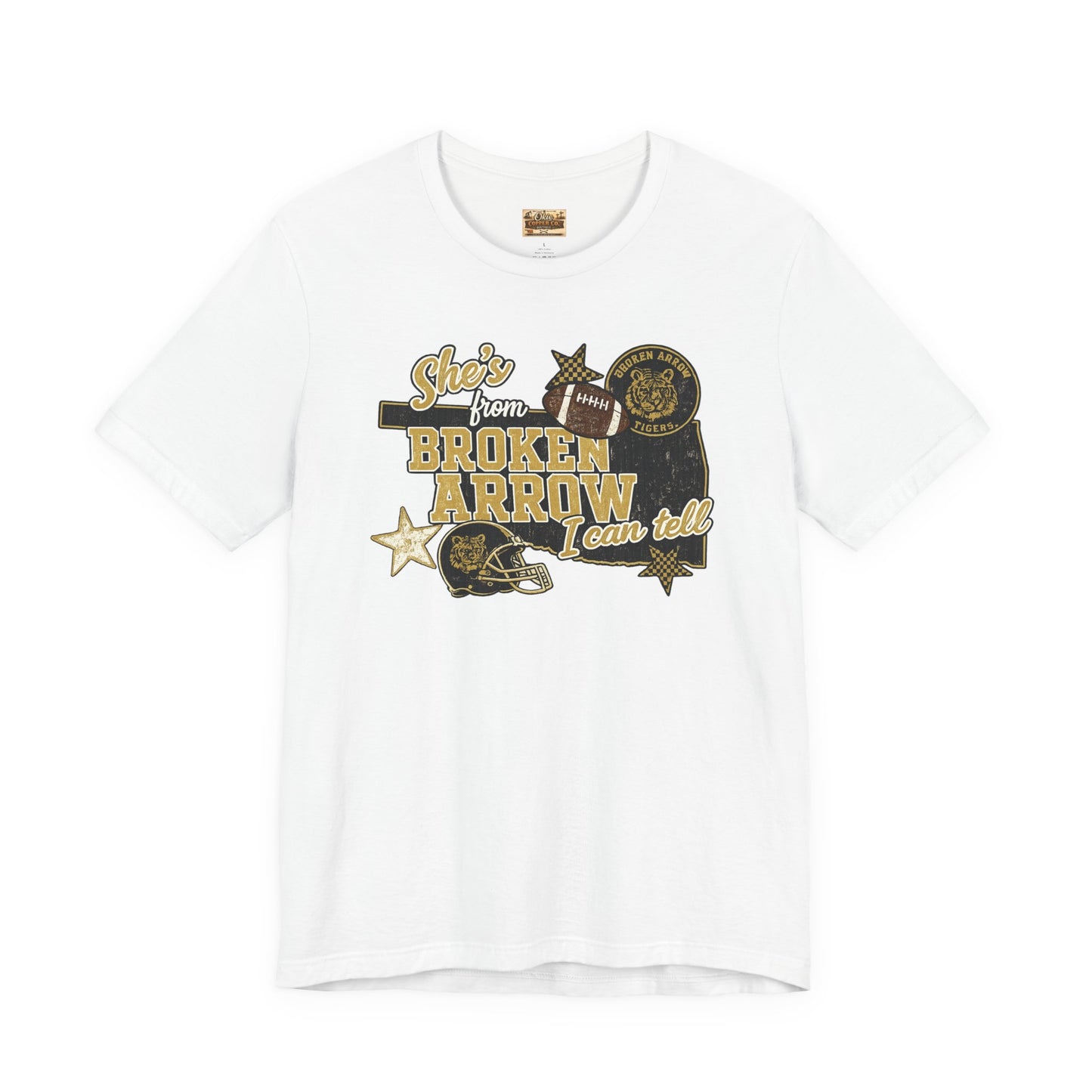 Broken Arrow Oklahoma Retro Graphic Tee — "Stars From Broken Arrow" Vintage Style T‑Shirt